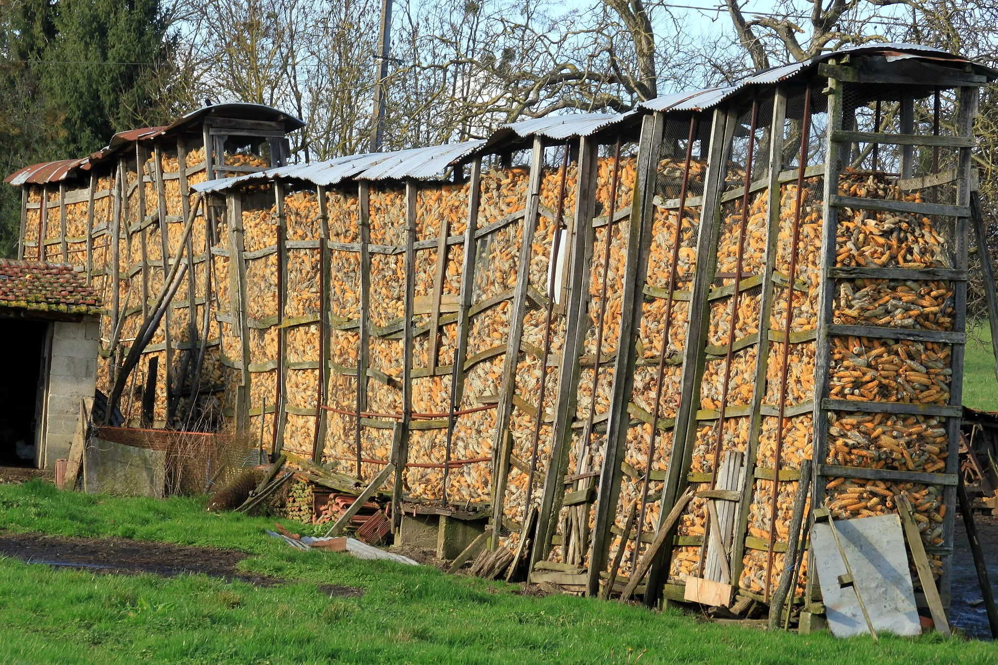 Photo showing: Maissilo in der Bresse