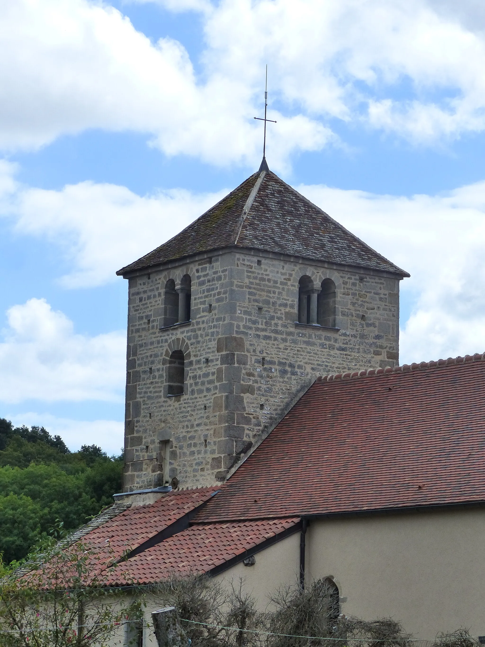 Photo showing: Clocher de l'église de Burzy