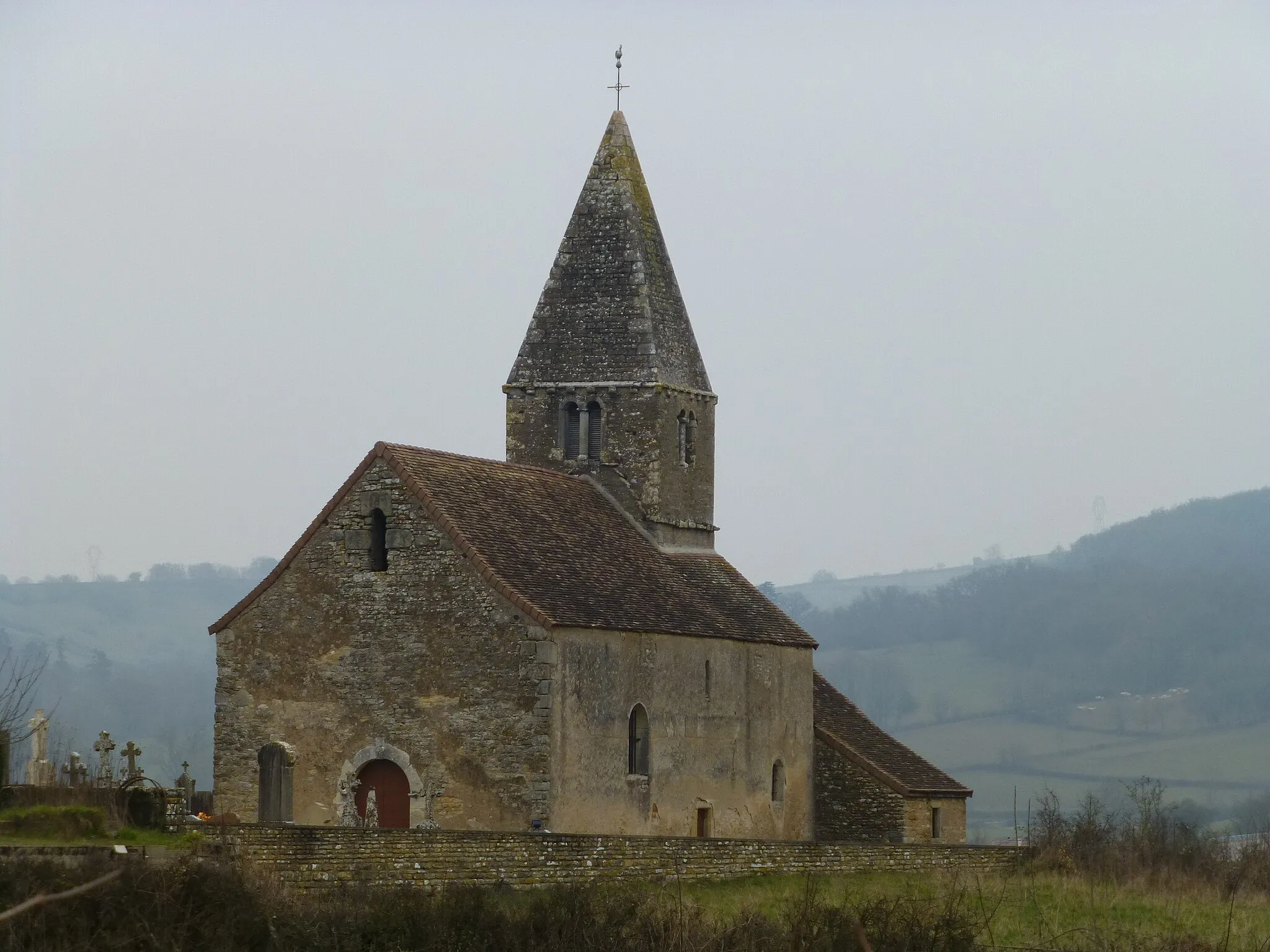 Photo showing: L'église de Cersot (Saône et Loire - France)
