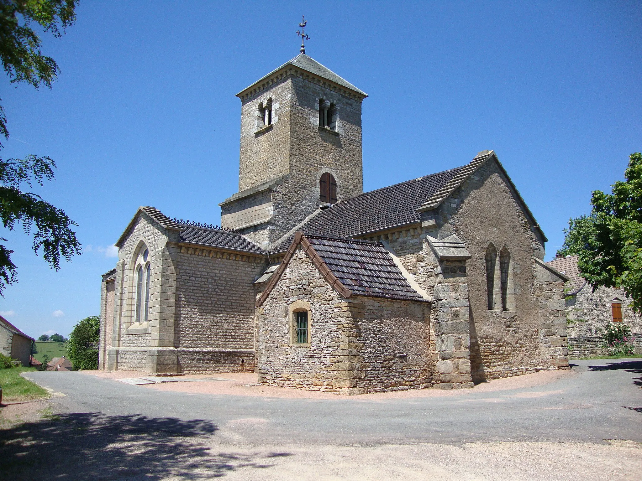 Photo showing: Culles-les-Roches (Saône-et-Loire, Fr) church