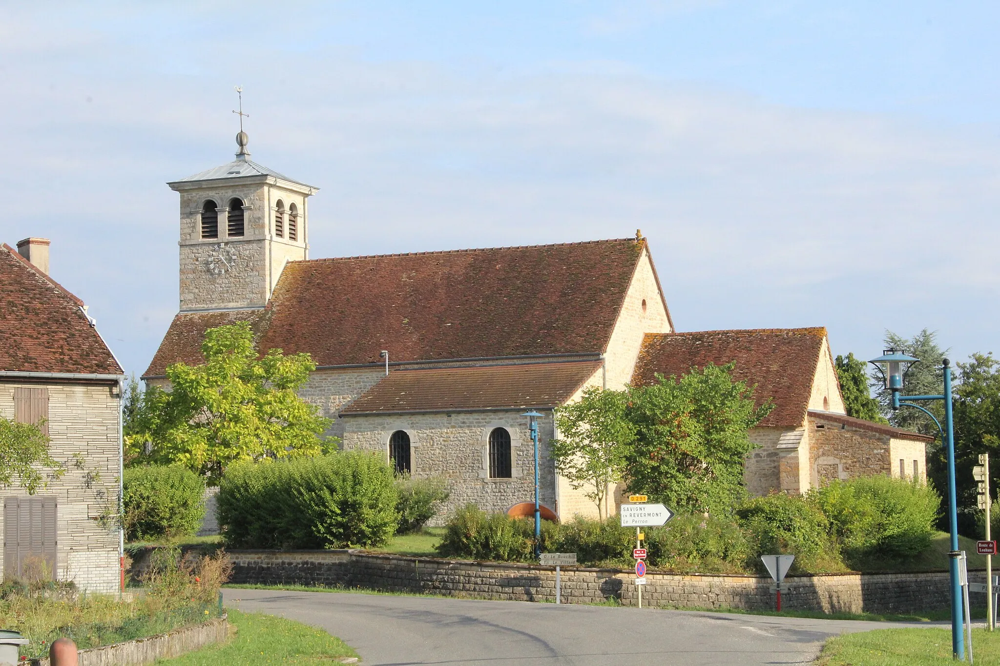 Photo showing: Église Saint-Martin de Flacey-en-Bresse.