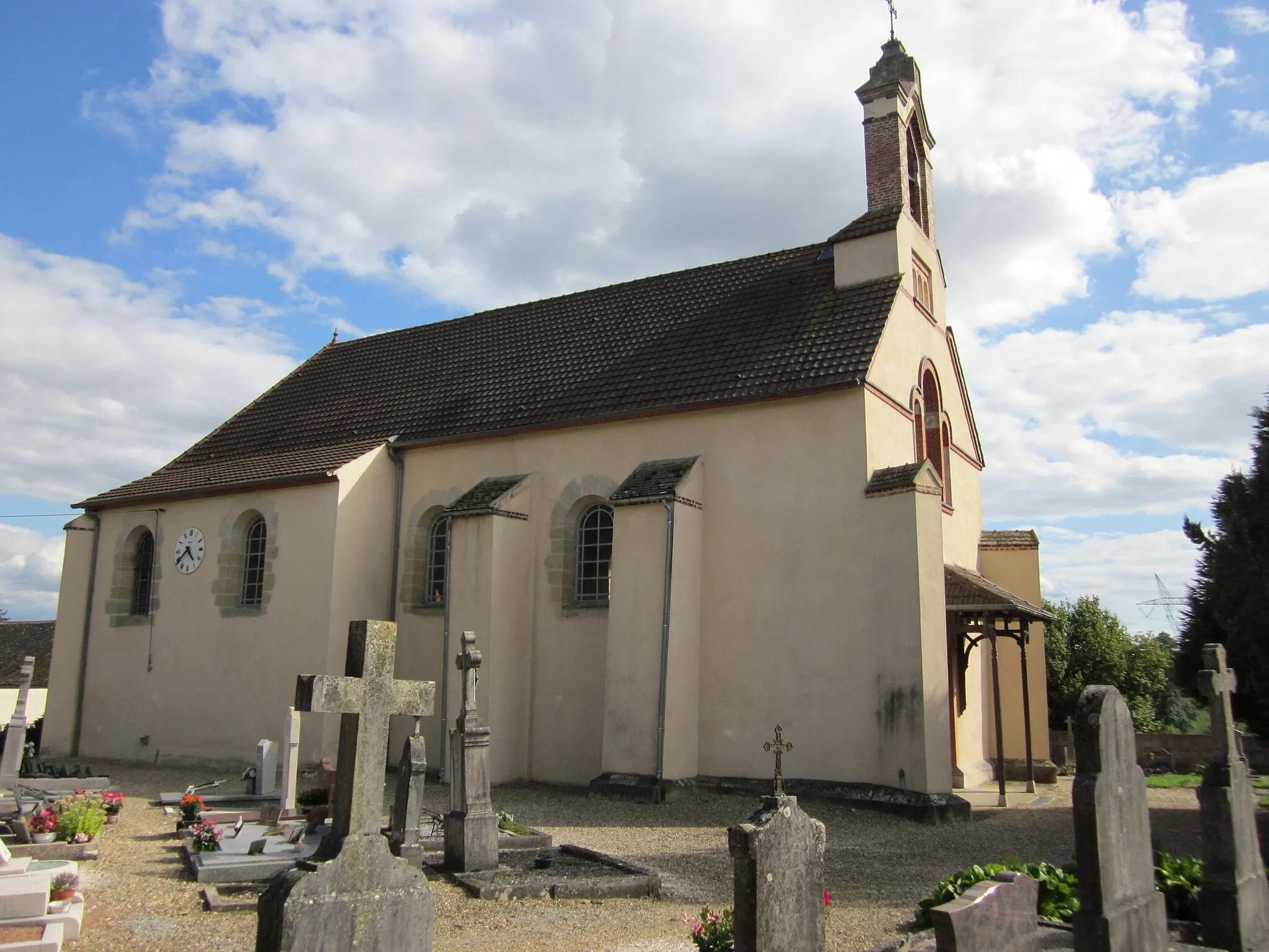 Photo showing: église de Palleau - Saône et Loire