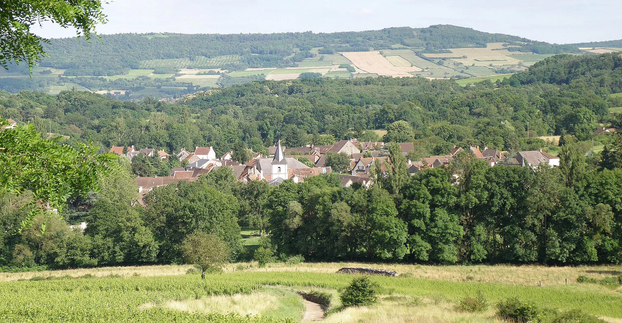 Photo showing: Paris-l'Hôpital (Saône-et-Loire, Bourgogne, France). Vue d'ensemble.