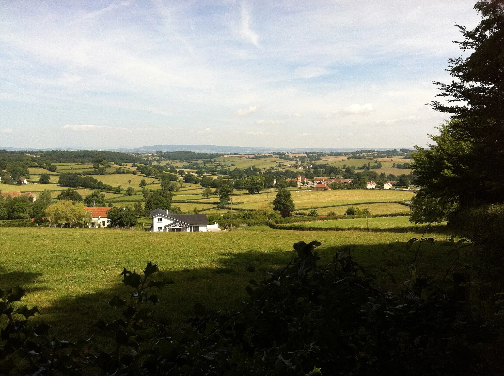 Photo showing: Saint-Romain-sous-Gourdon vu du lieu-dit le Paradis