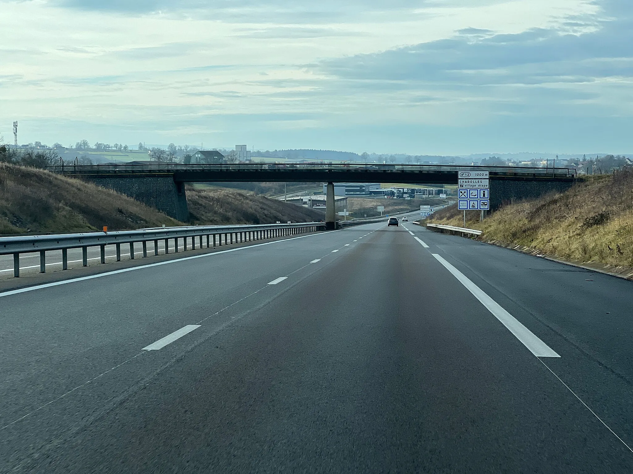 Photo showing: Route nationale 79, Vendenesse-lès-Charolles.