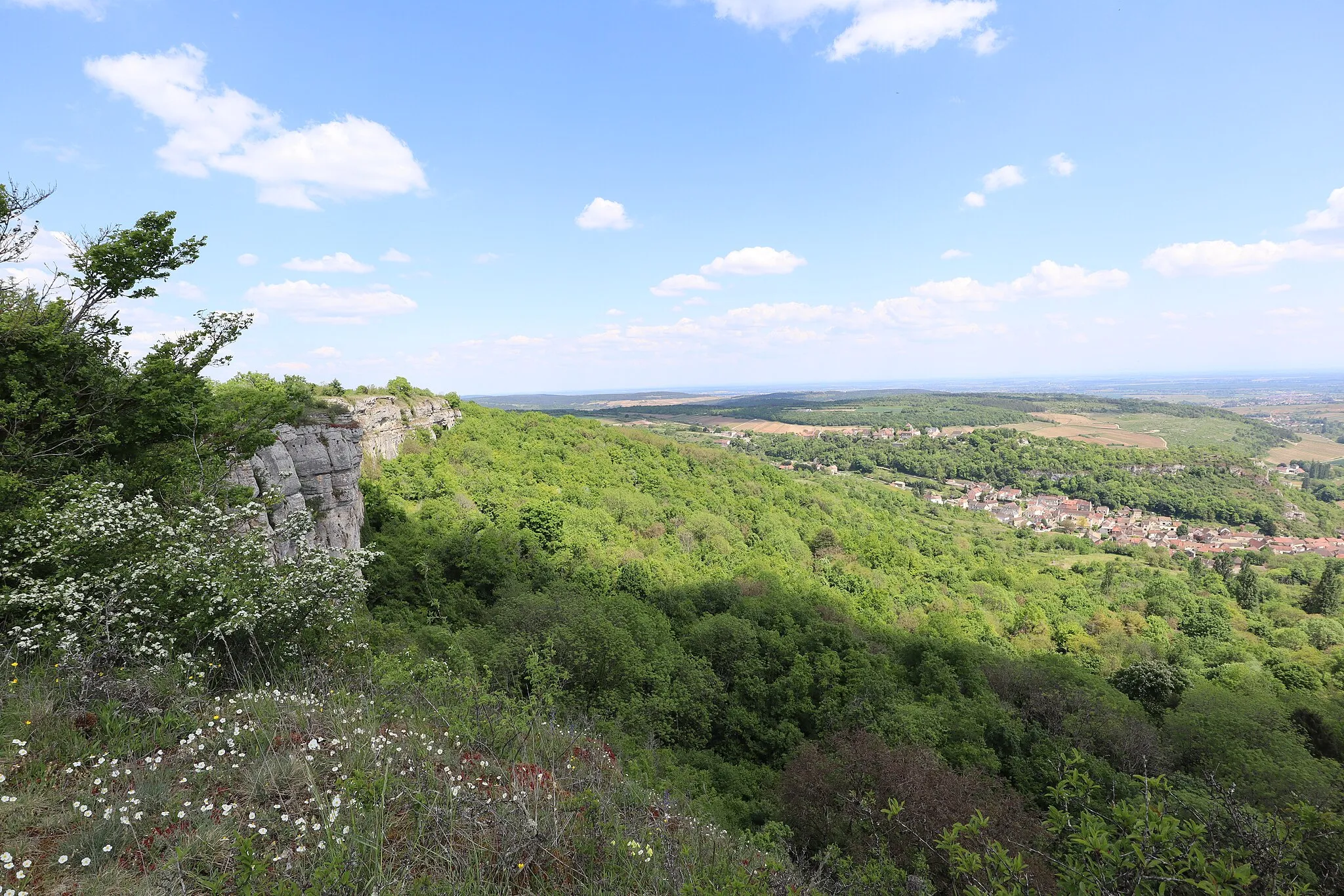 Photo showing: Falaises de Saint-Romain en Côte-d'Or.