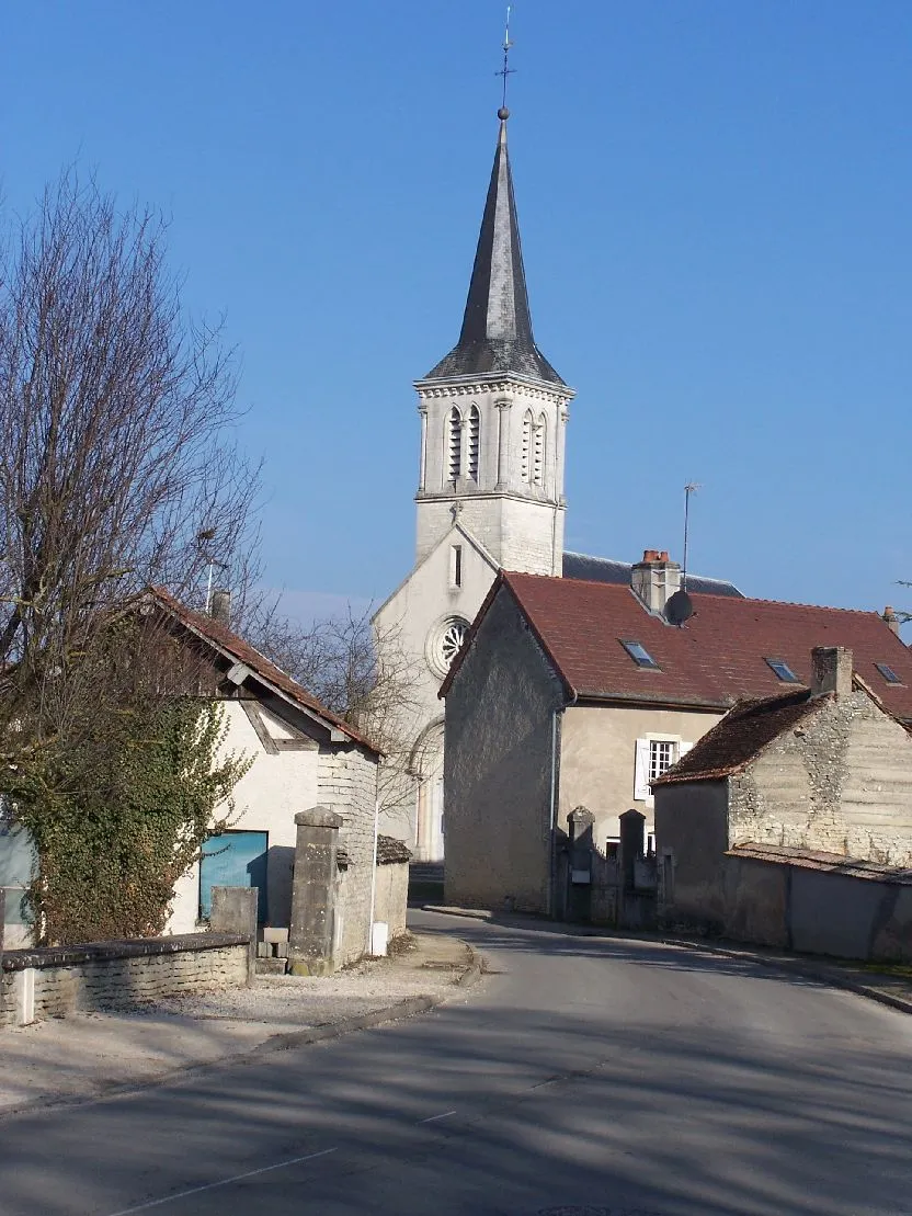 Photo showing: Clocher de CLENAY  Village de la vallée de la NORGES 21