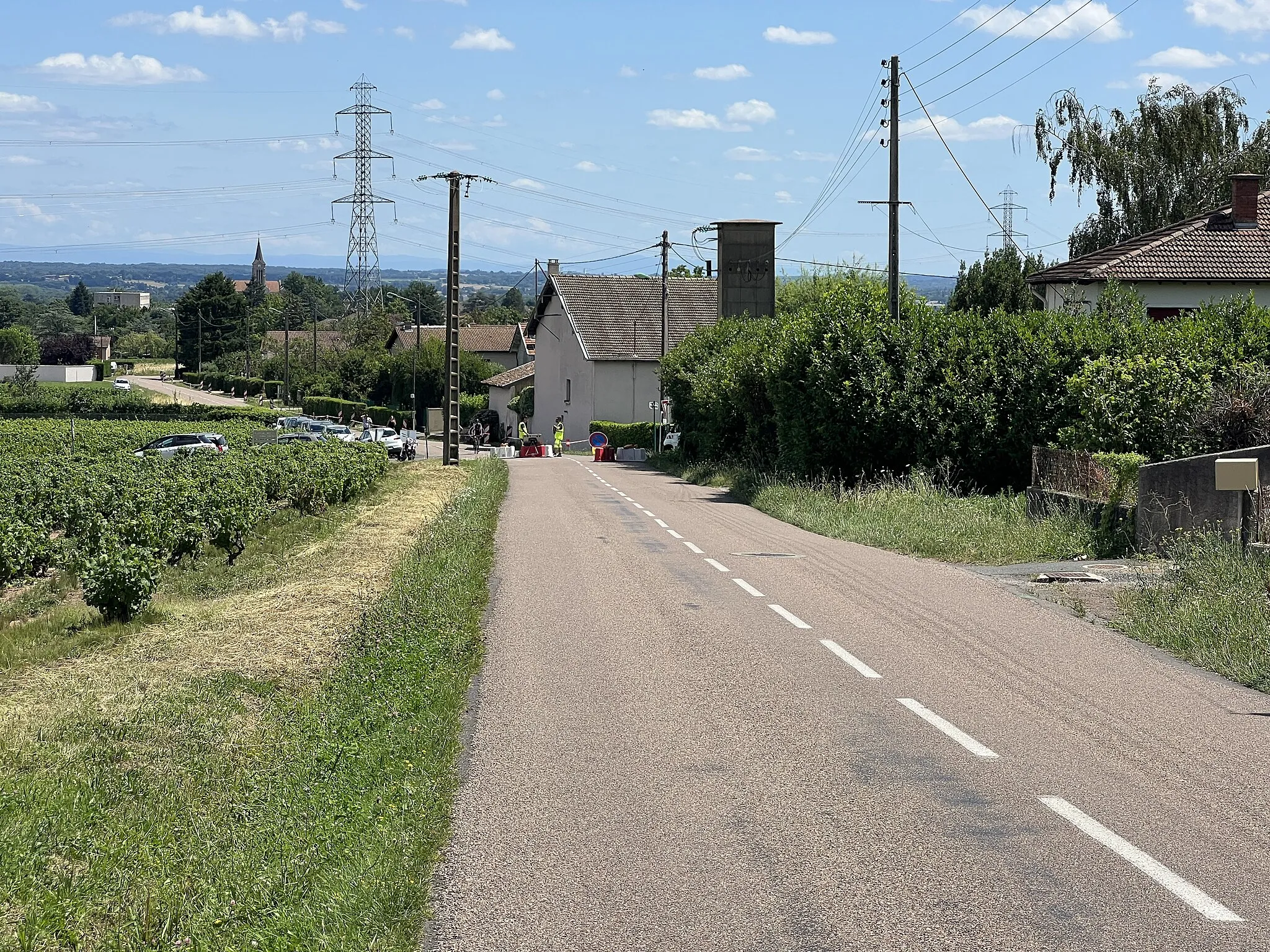 Photo showing: Route des Deschamps, La Chapelle-de-Guinchay.