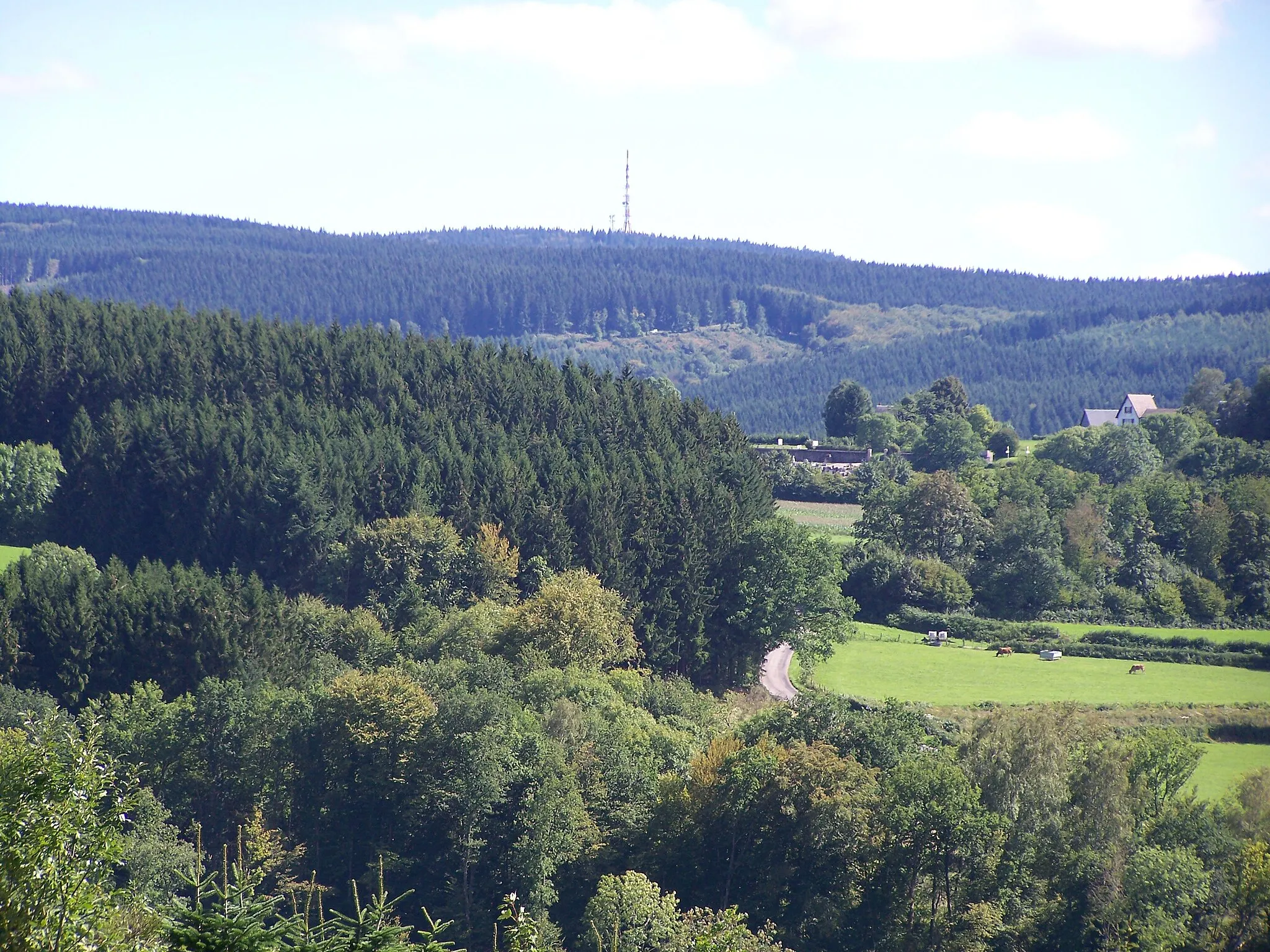 Photo showing: Le Haut Folin, vu depuis le Théâtre gallo-romain des Bardiaux (Arleuf, Nièvre, France), soit environ à 7 kilomètres de distance à vol d'oiseau.