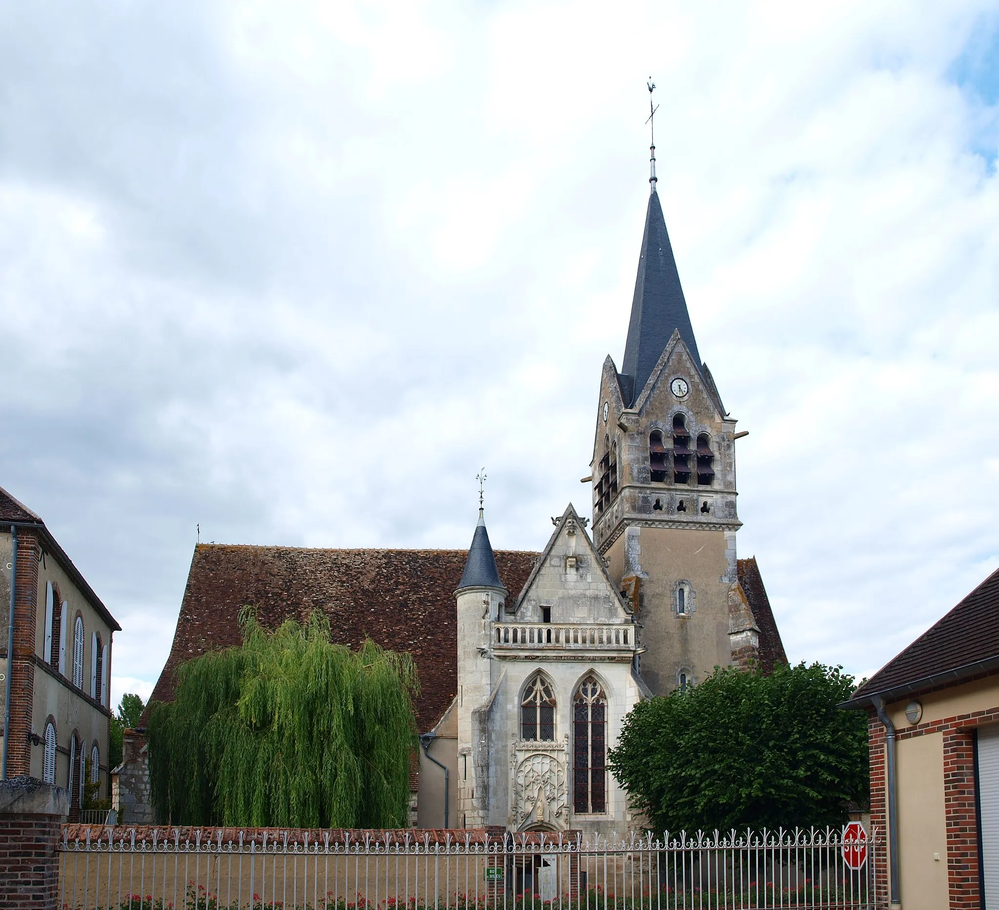 Photo showing: Villiers-sur-Tholon (Yonne, France) ; l'église