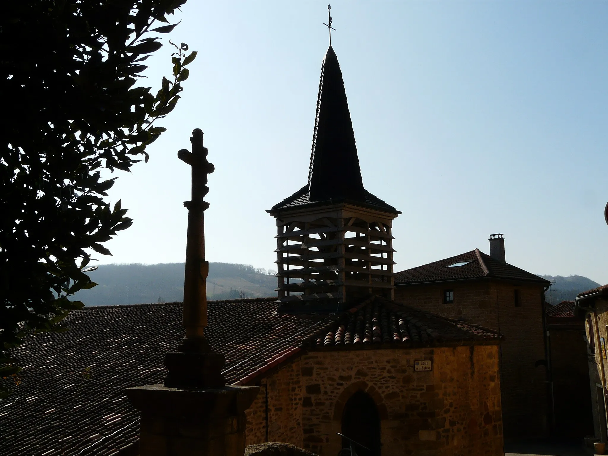 Photo showing: Le clocher de l'église