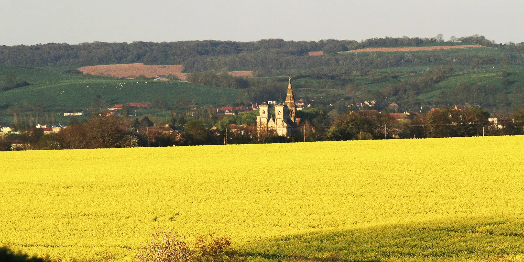 Photo showing: Semur-en-Auxois au soleil couchant