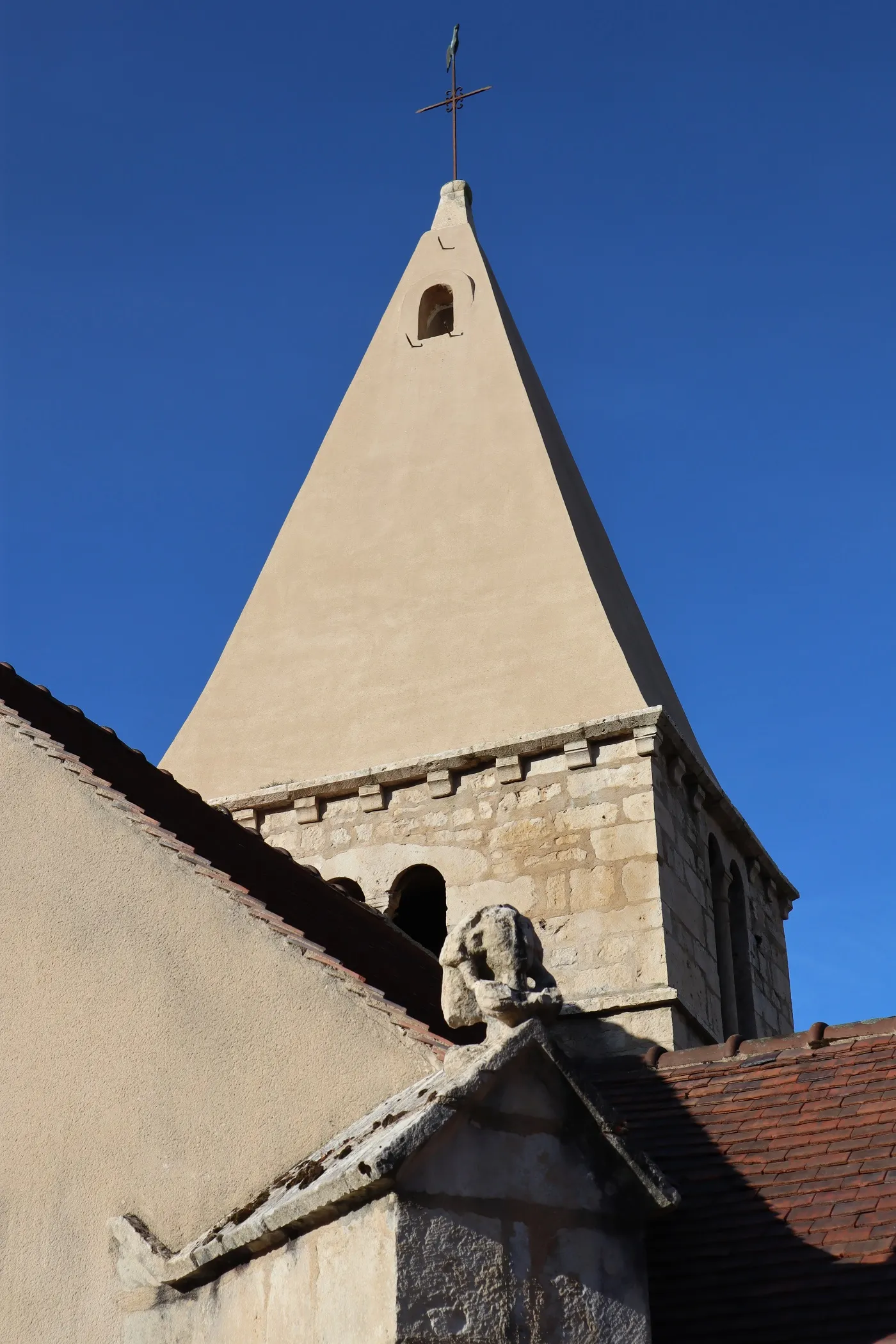 Photo showing: Église Saint-Léger de Thenissey (21). Clocher.