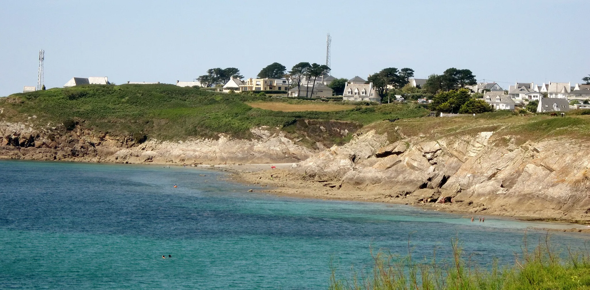 Photo showing: Le Conquet : la Pointe des Renards (vue partielle en gros plan) vue des environs de la Grève bleue.