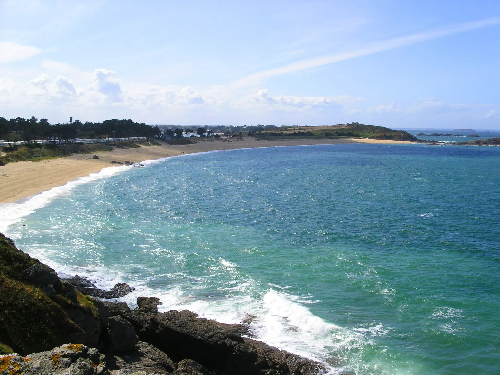 Photo showing: Picture of the Chevrets beach, in Saint-Coulomb
