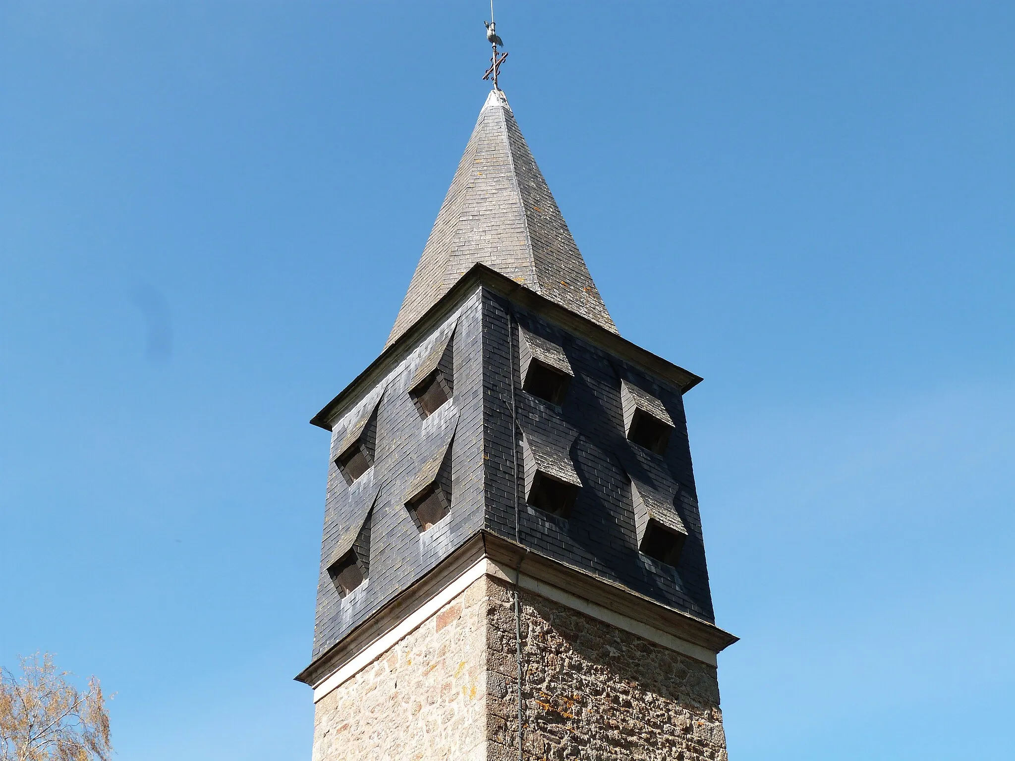 Photo showing: Clocher de l'église Saint-Théodule à Penguily