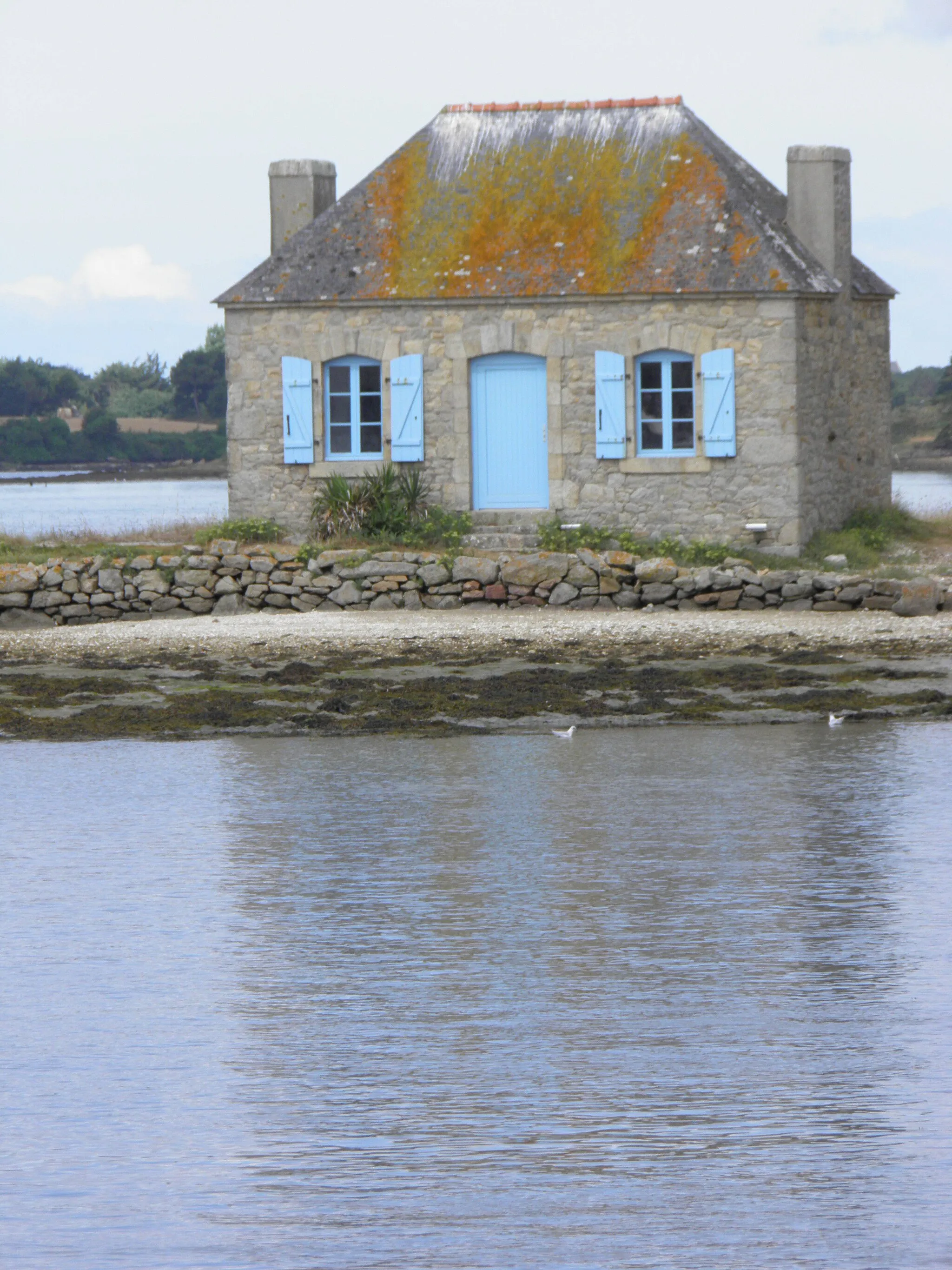 Photo showing: Îlot Nichtarguer à Belz (Morbihan, France).