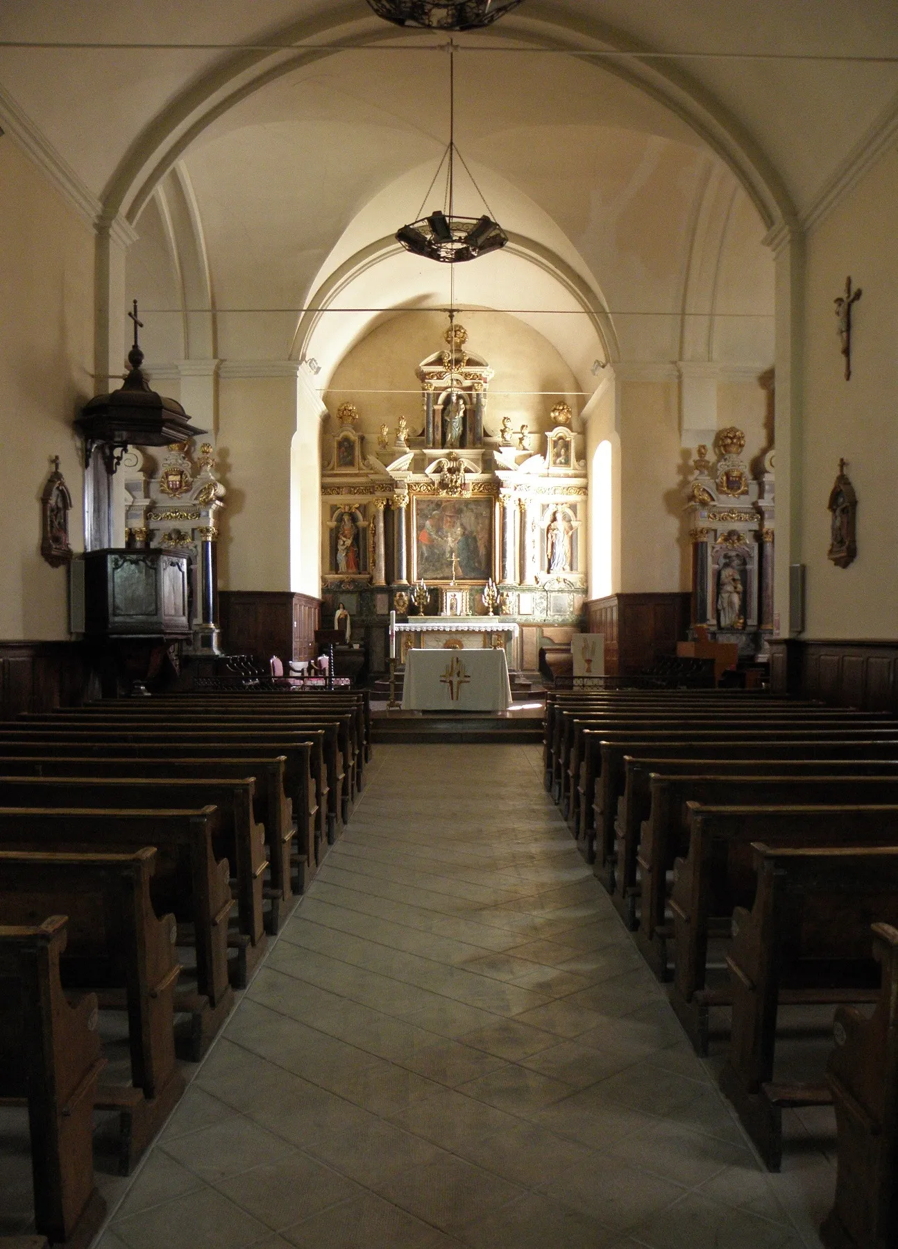 Photo showing: Intérieur de l'église Notre-Dame de Brie (35).