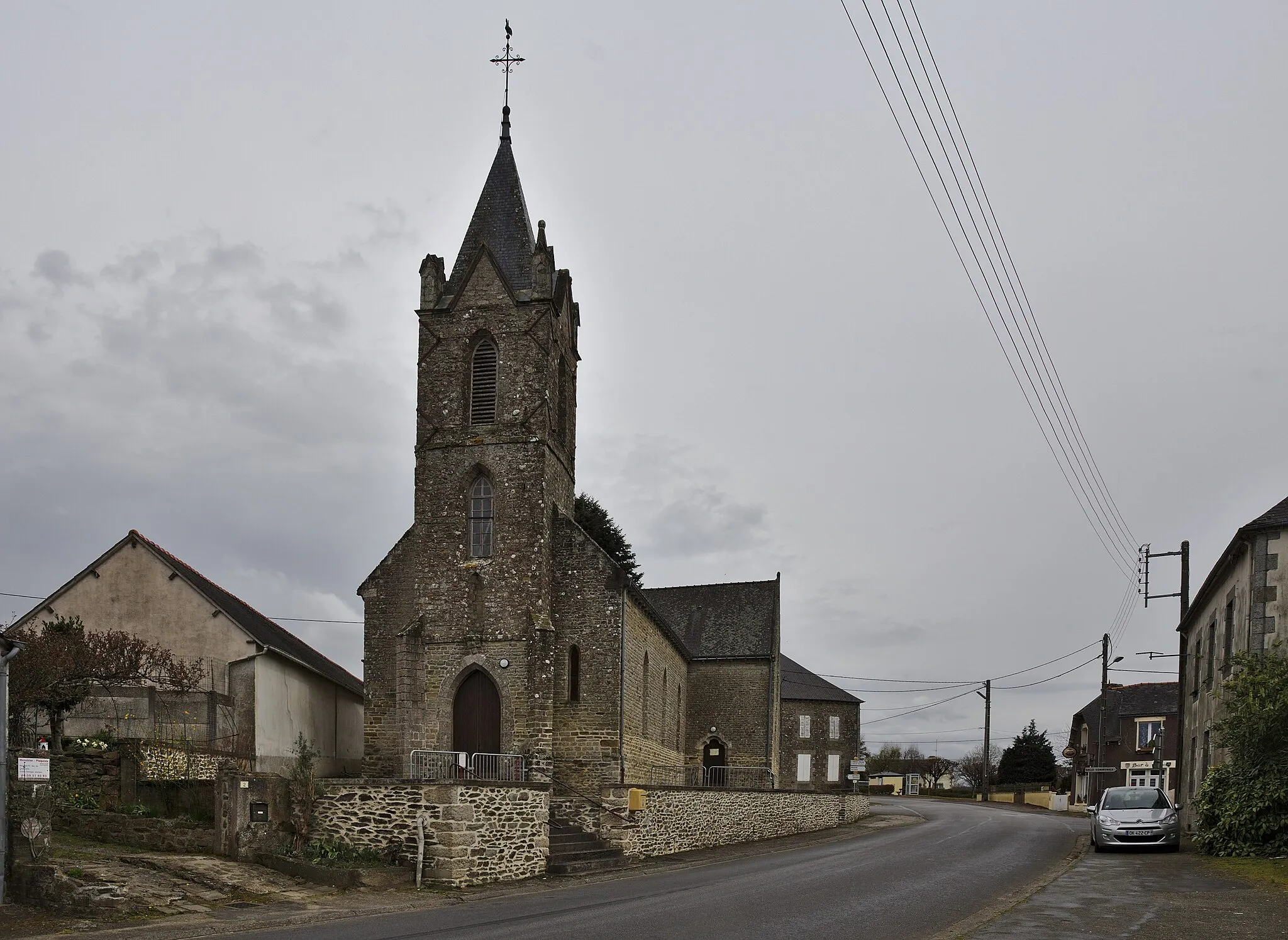 Photo showing: Église Saint-Méen d'Évriguet.