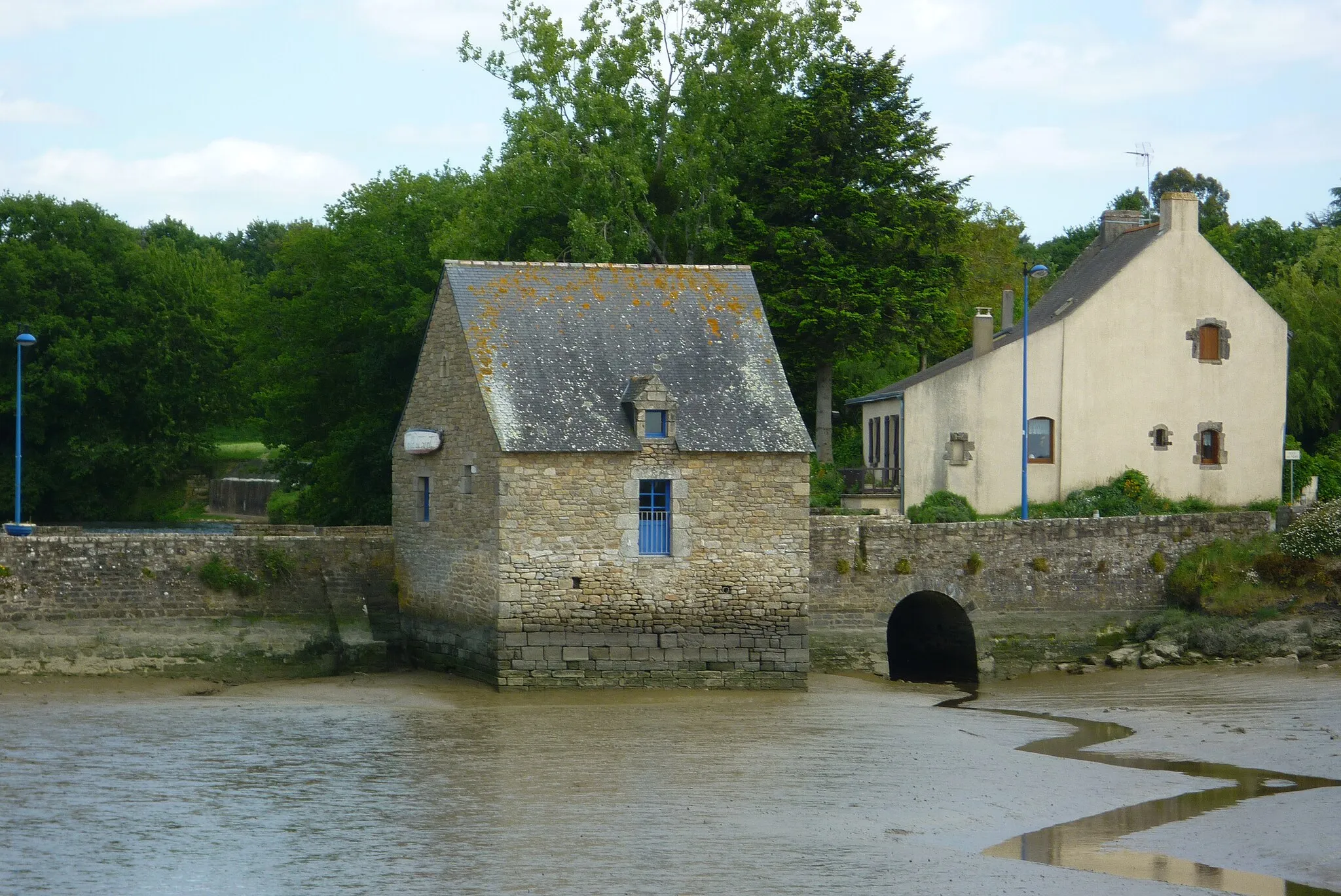 Photo showing: Moulin à marée de Kerentreh, à Noyalo