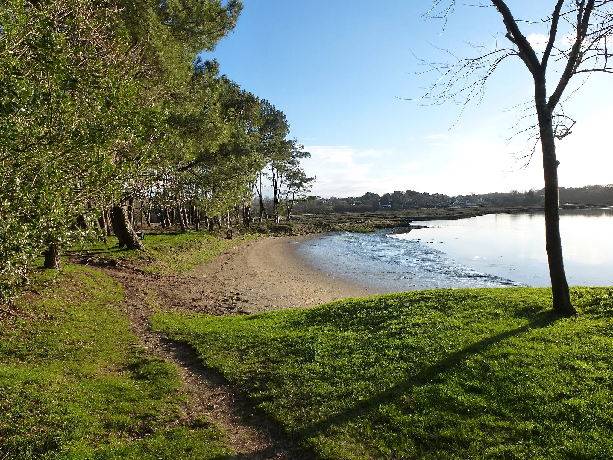 Photo showing: la plage du traon a plougoumelen