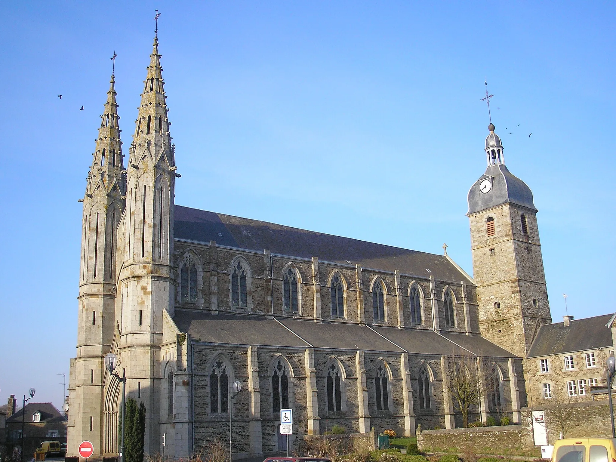 Photo showing: Saint-James (Normandie, France). L'église Saint-Jacques.