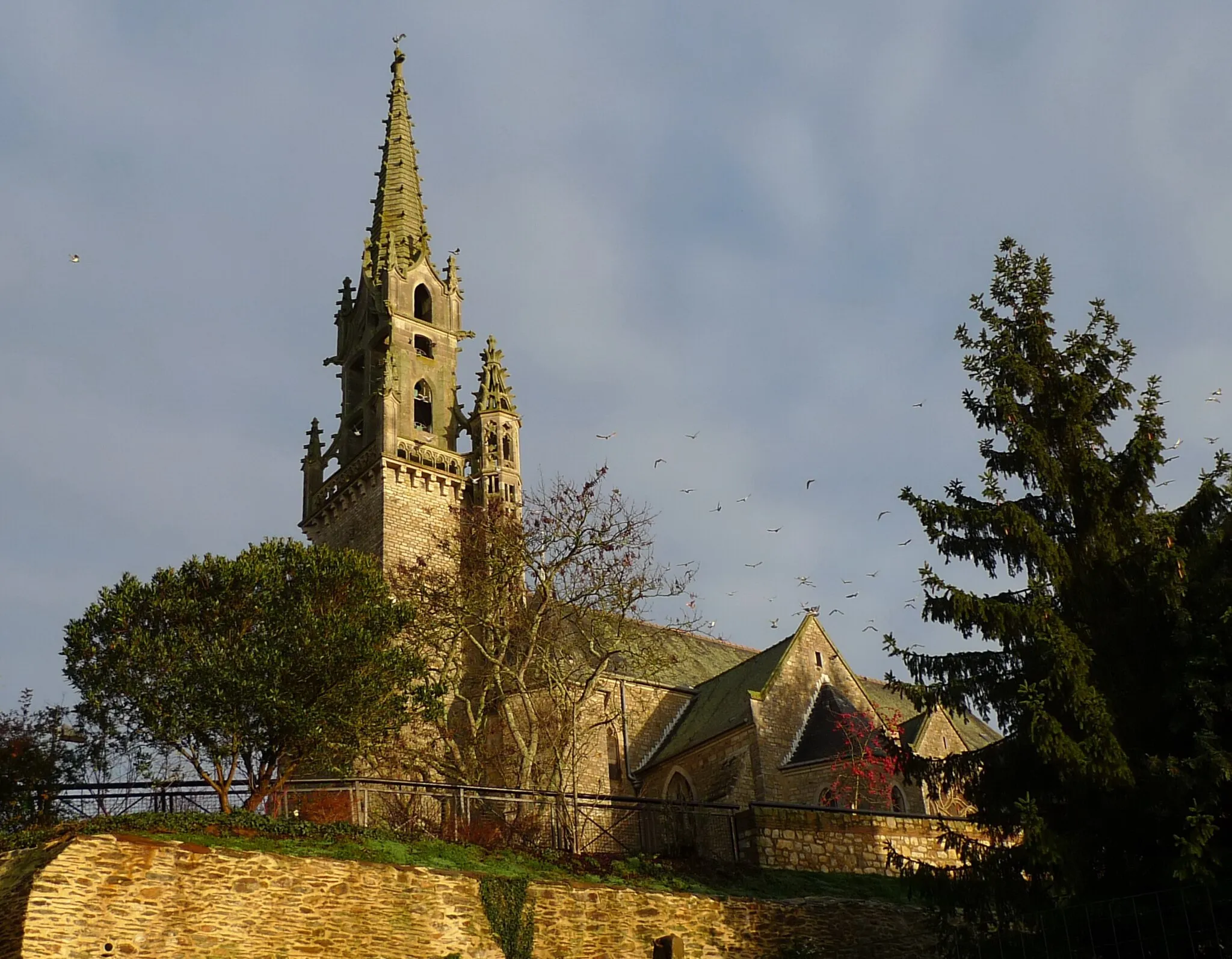 Photo showing: L'église d'Acigné (35, France) en décembre 201