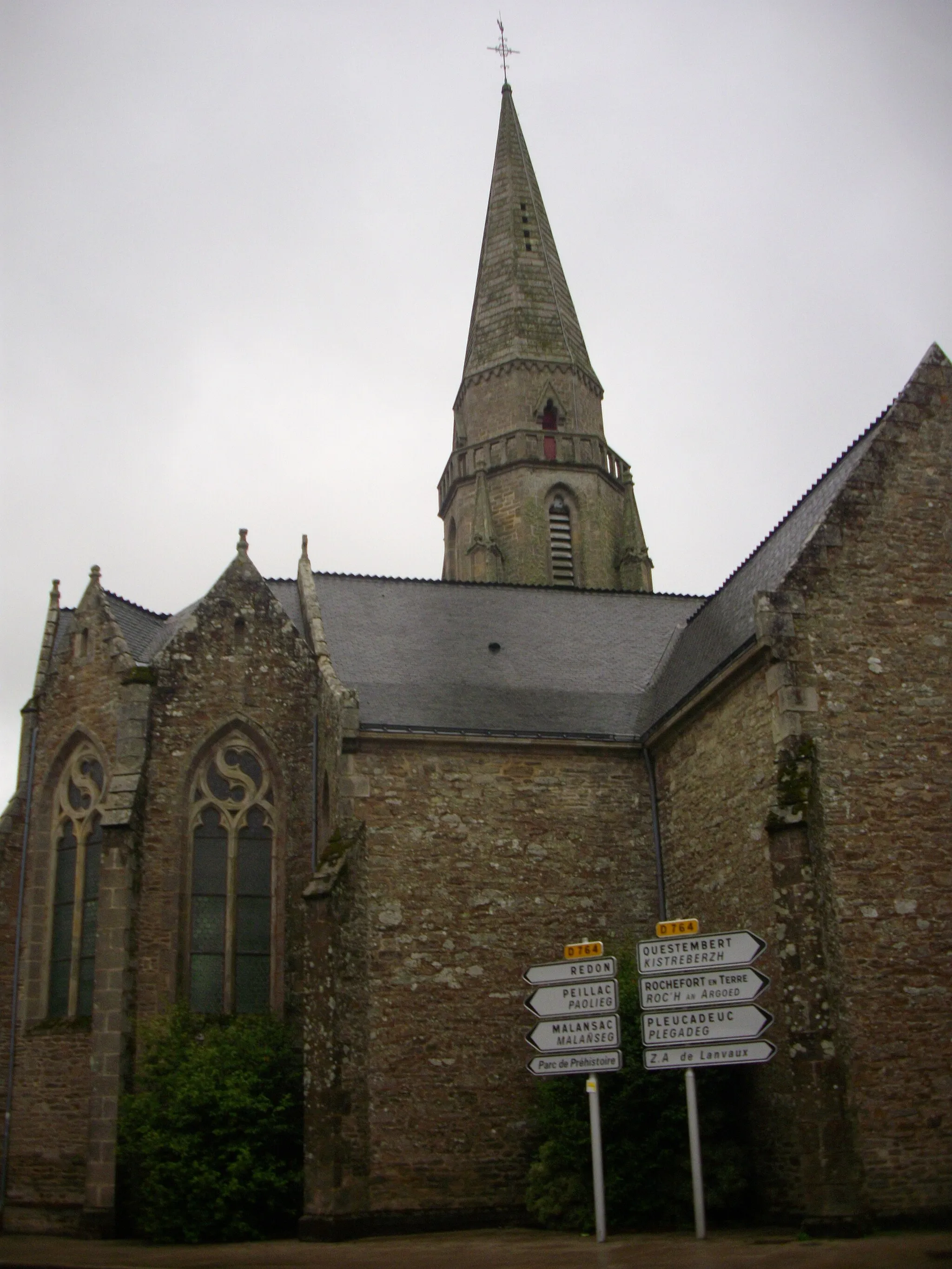 Photo showing: Saint Dionysius church of Saint-Grévé (Morbihan, France)