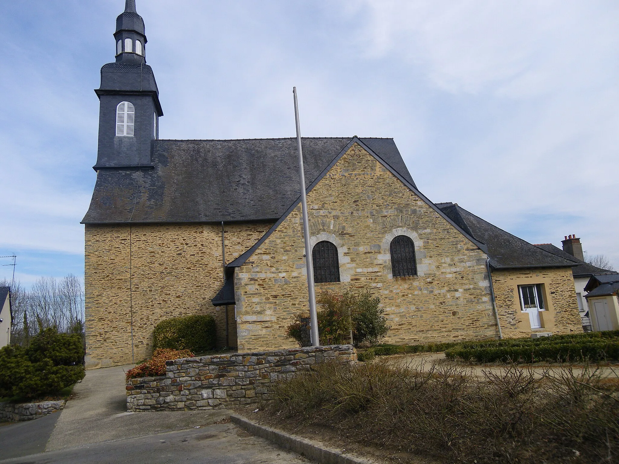Photo showing: L'église de Brécé