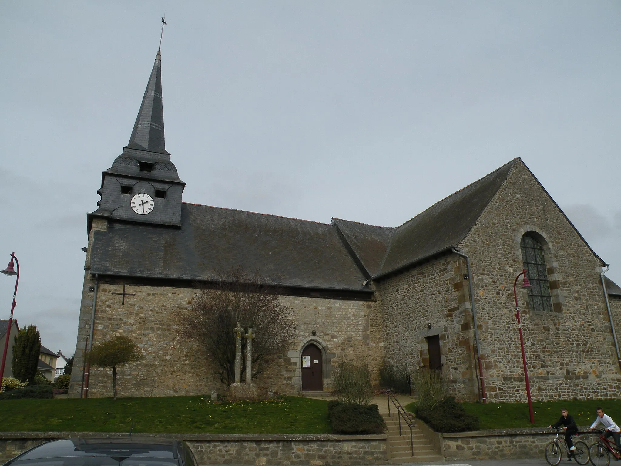 Photo showing: Saint-Melaine church in Vignoc.