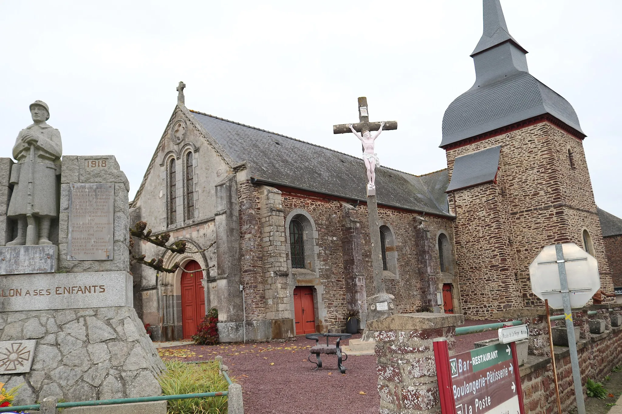 Photo showing: Église Saint-Malo de Saint-Malon-sur-Mel (Ille-et-Vilaine, France)