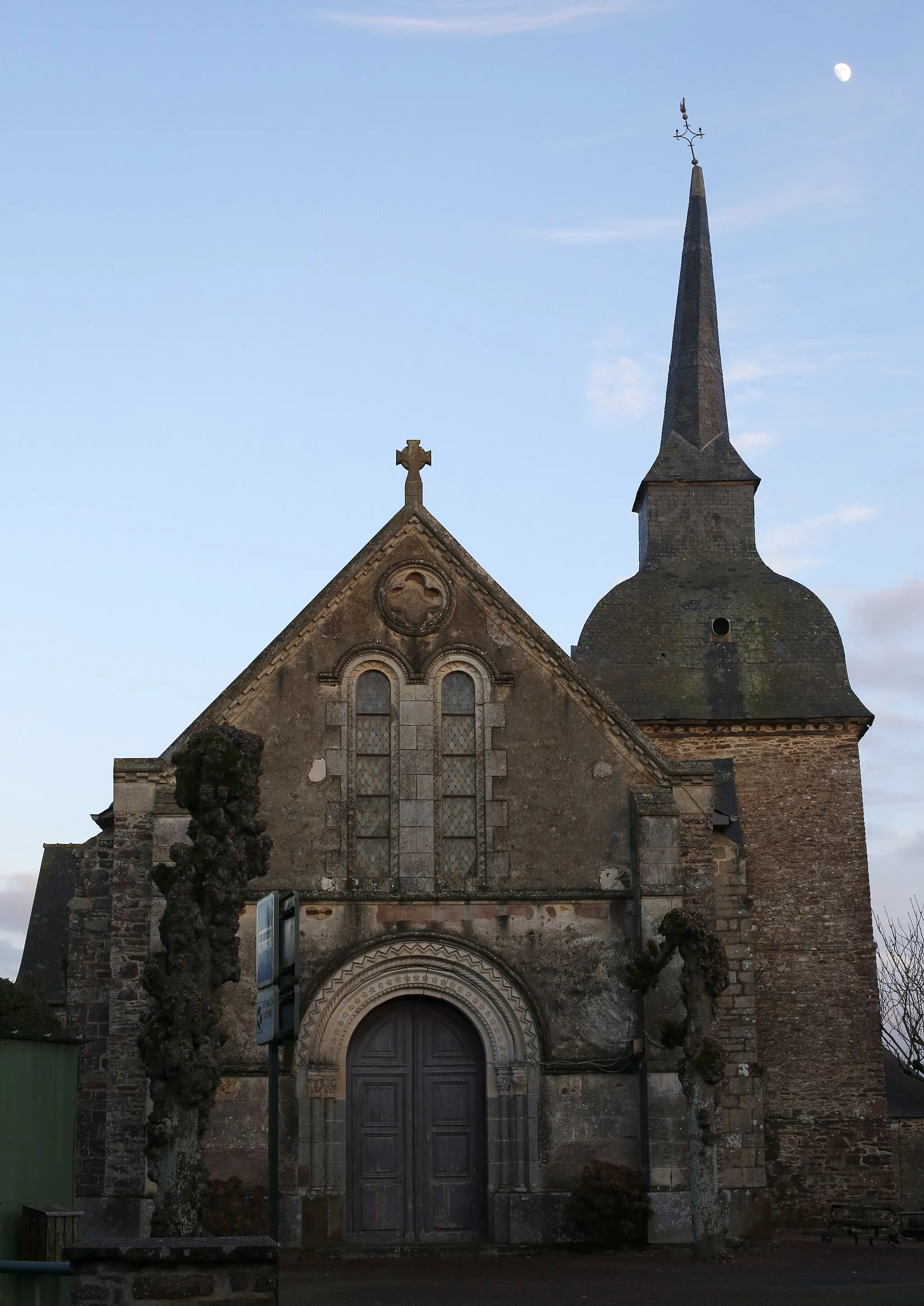 Photo showing: Église Saint-Malo de Saint-Malon-sur-Mel.