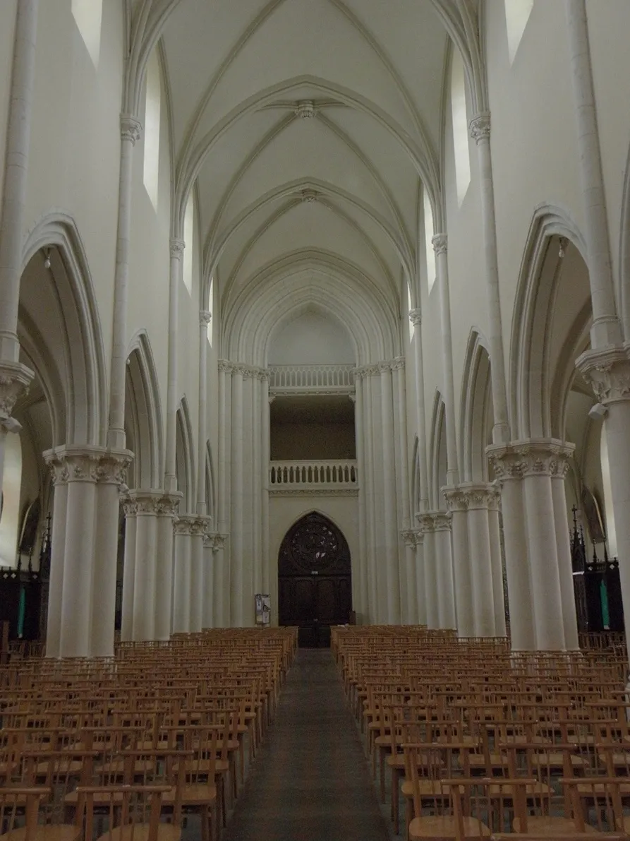 Photo showing: Église Saint-Martin-de-Vertou du Pertre (35). Vue intérieure vers la tribune des sonneurs.