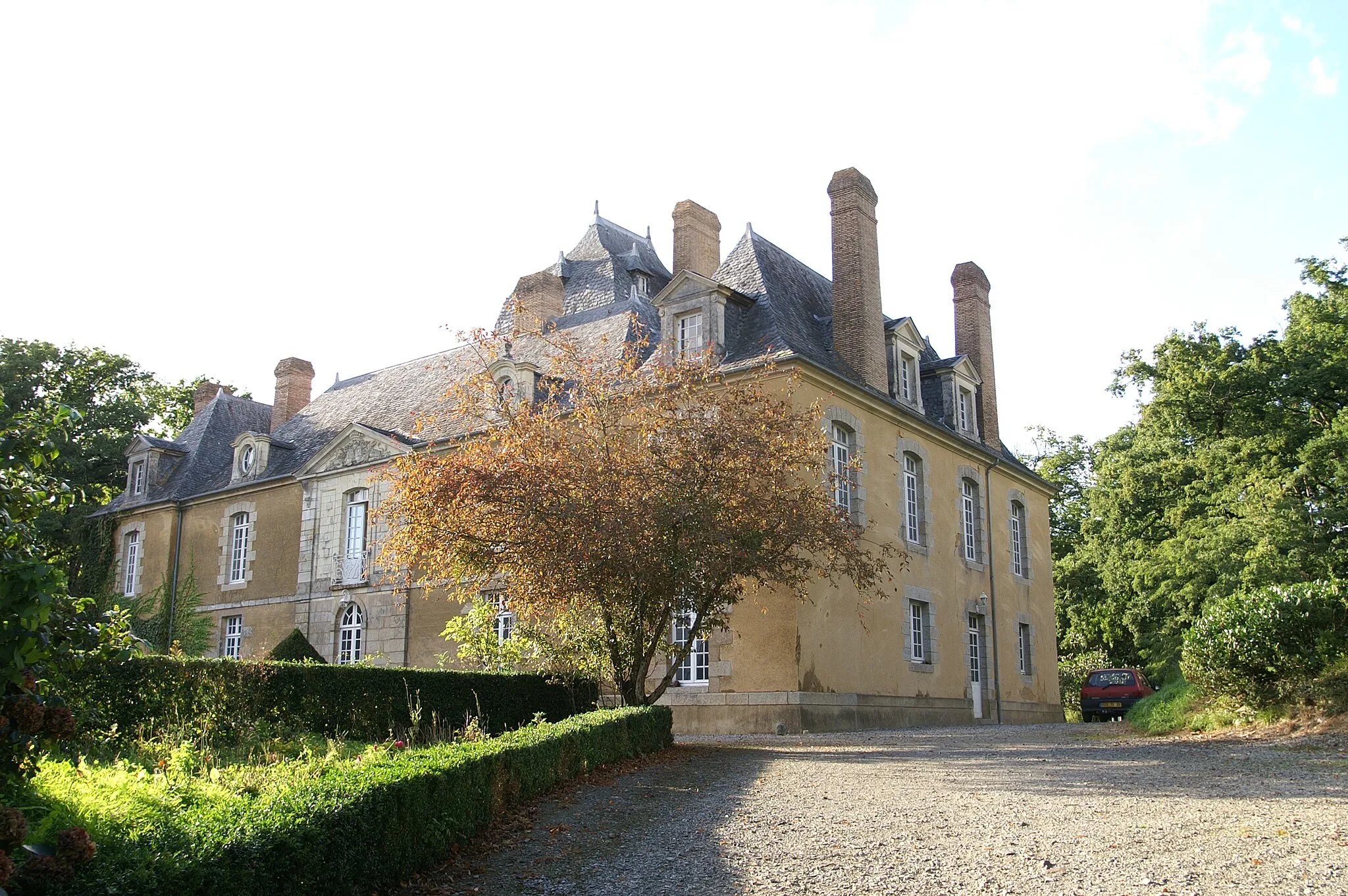 Photo showing: Le château du Bois-Glaume à Poligné.