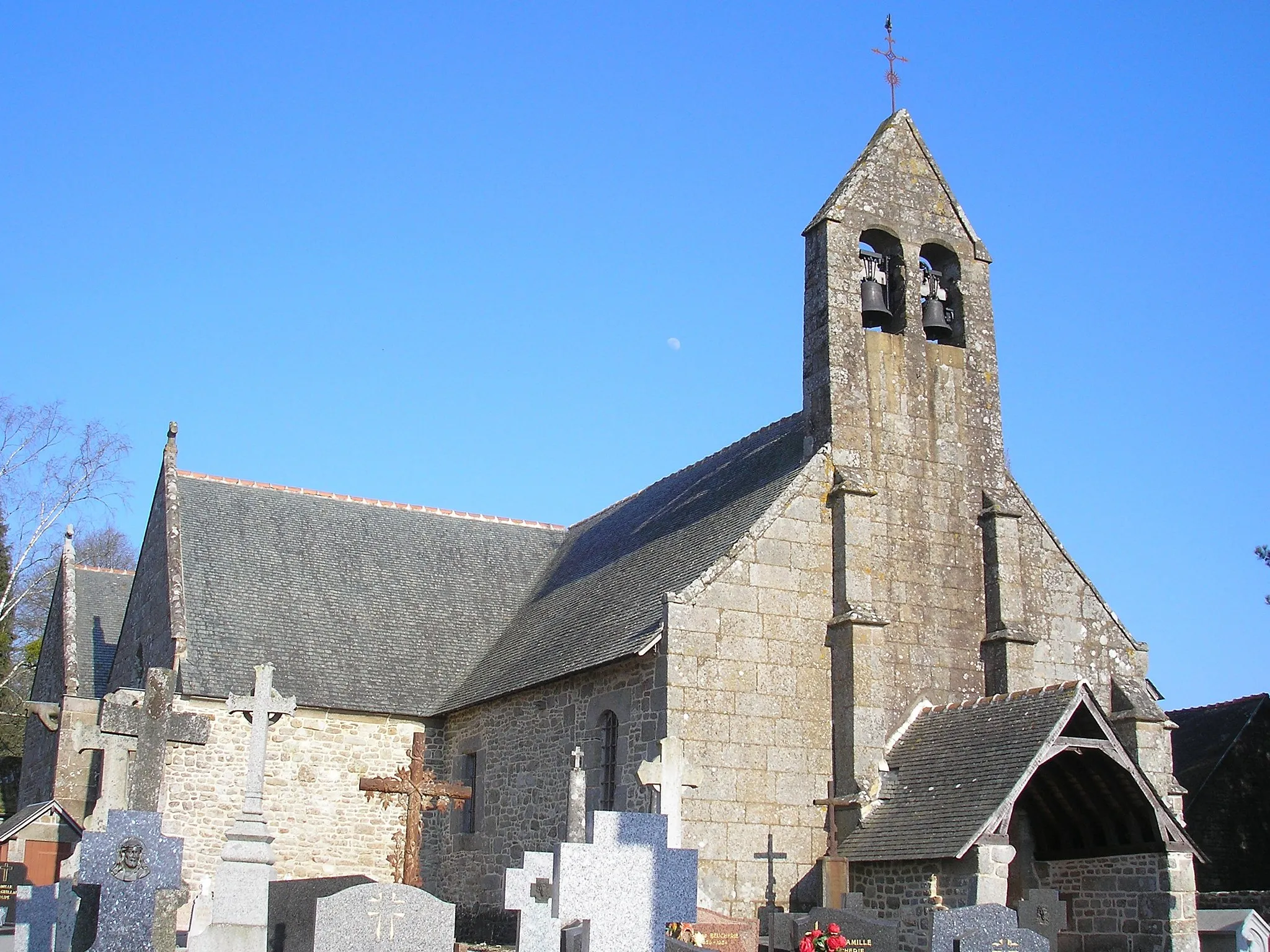 Photo showing: Villamée (Bretagne, France). L'église Saint-Martin.