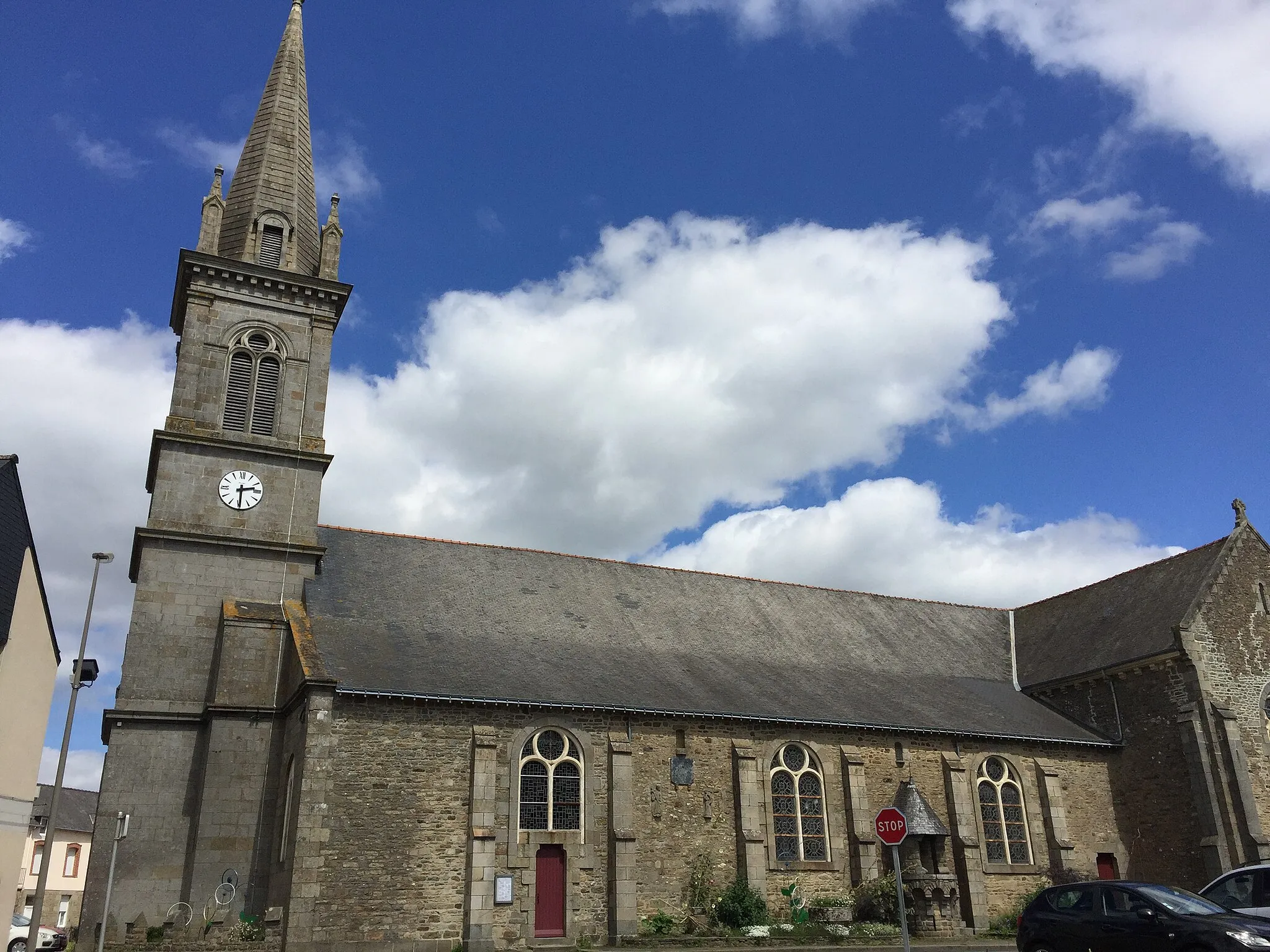 Photo showing: Eglise de Merdrignac