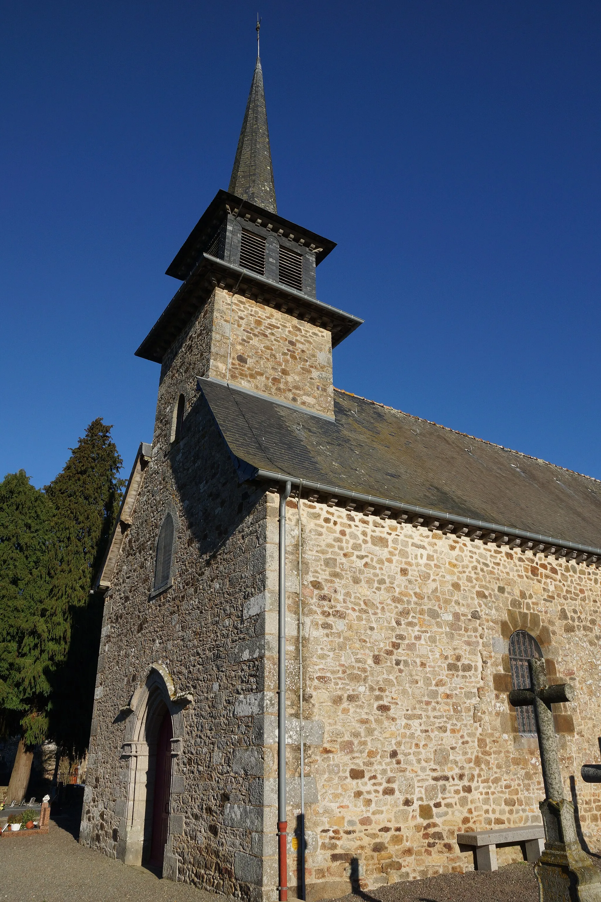 Photo showing: détail de l'église de Saint-Gondran, Ille-et-Vilaine, photo prise en décembre 2014
