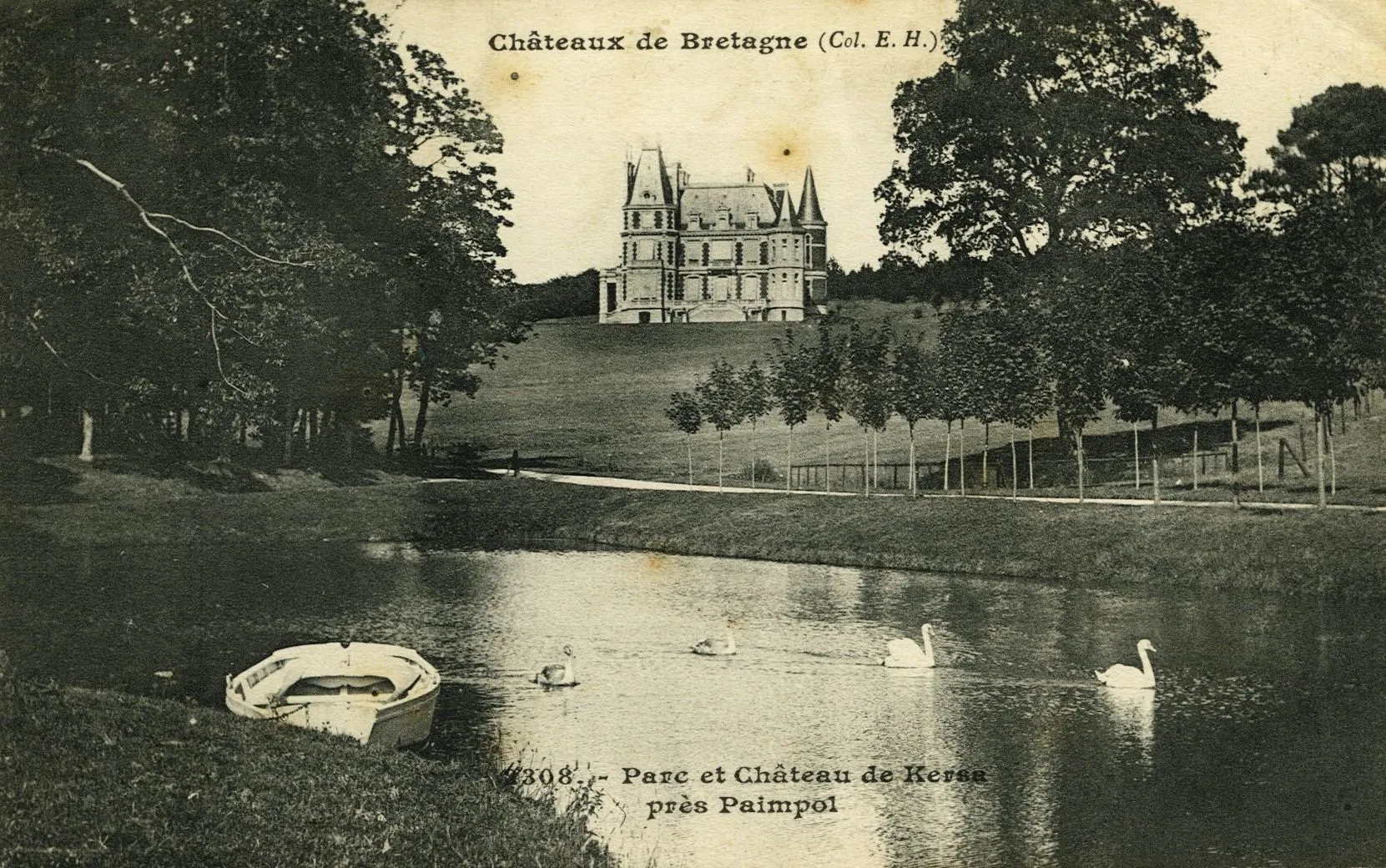 Photo showing: Parc et château de Kersa près Paimpol.