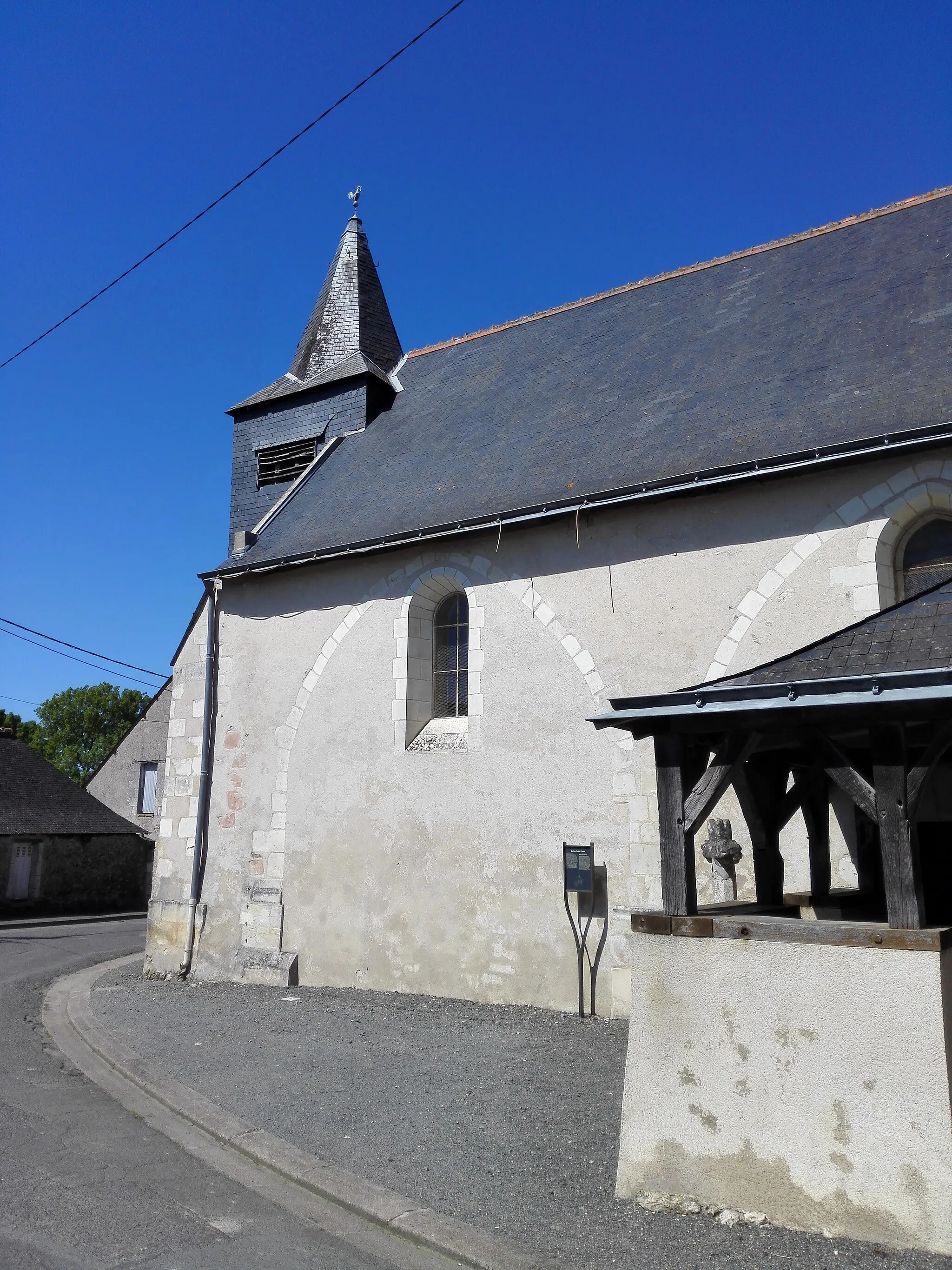 Photo showing: Église paroissiale Saint-Pierre de Druye (Indre-et-Loire, France)