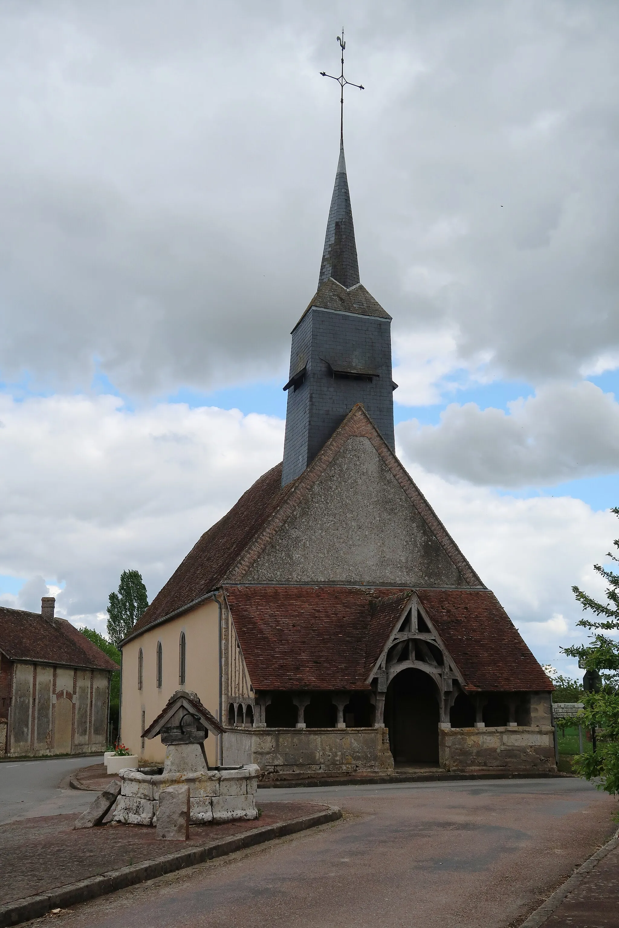 Photo showing: Mérinville, église Saint-Aignan