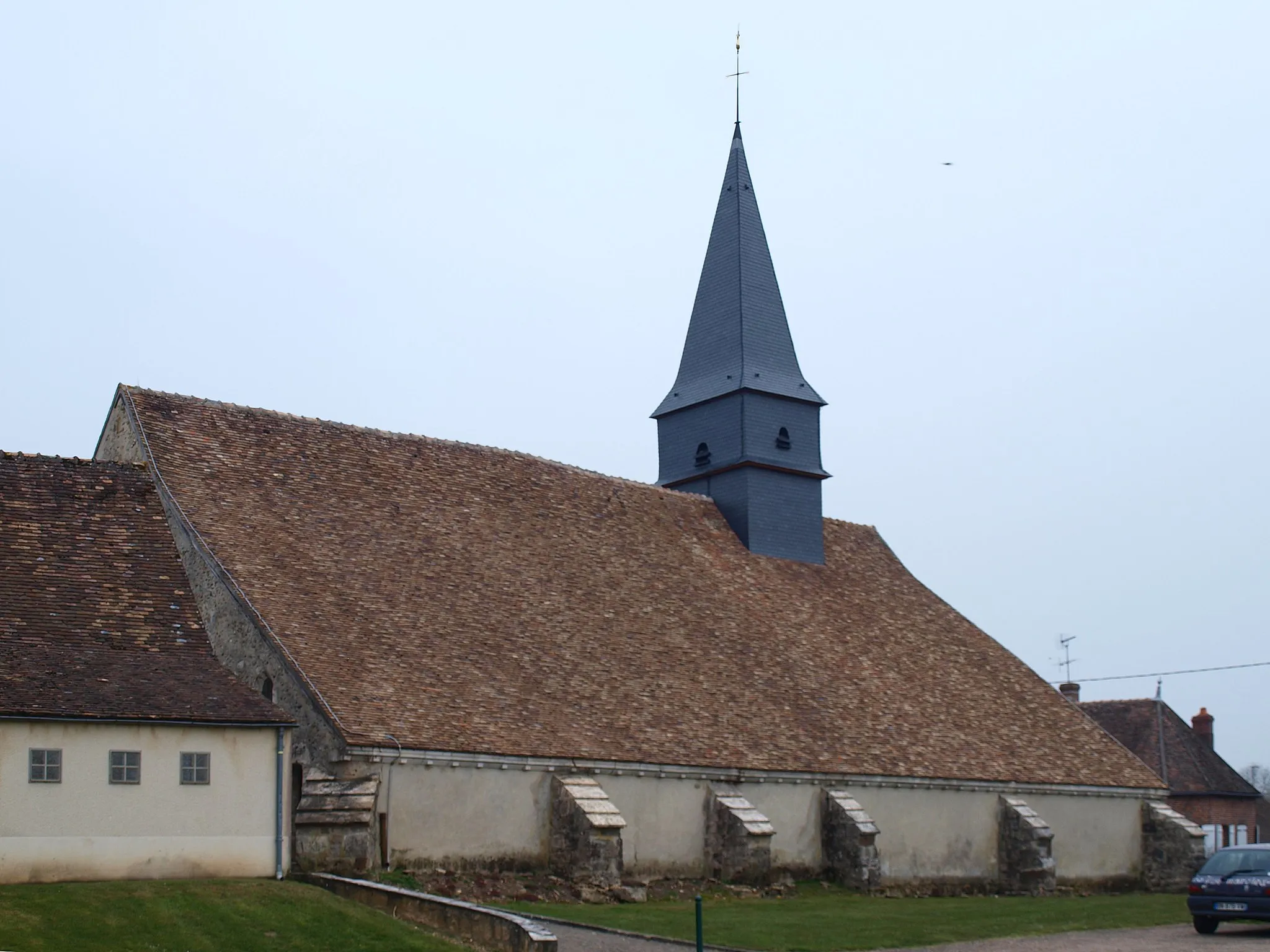 Photo showing: Bazoches-sur-le-Betz (Loiret, France) , Église Saint-Eutrope.