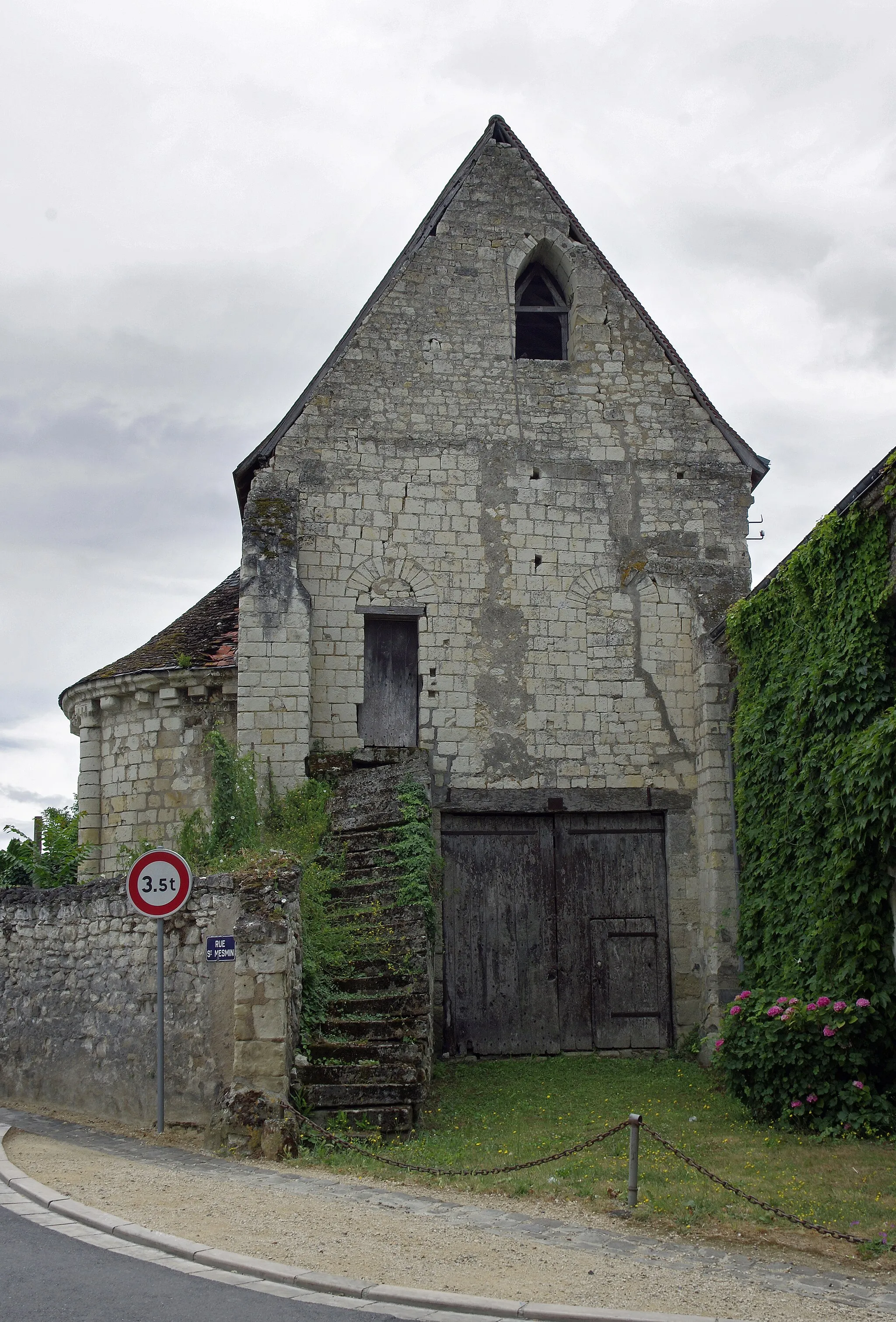 Photo showing: Chapelle du prieuré de Saint-Mesmin, à Sainte-Maure-de-Touraine (Indre-et-Loire)