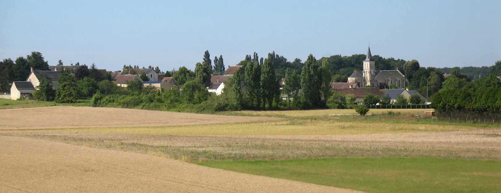 Photo showing: Cussay, vue de la route de Ligueil, Indre-et-loire, France