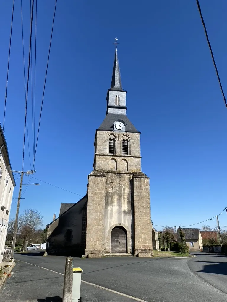 Photo showing: Église Saint-Aubin de Crevant façade