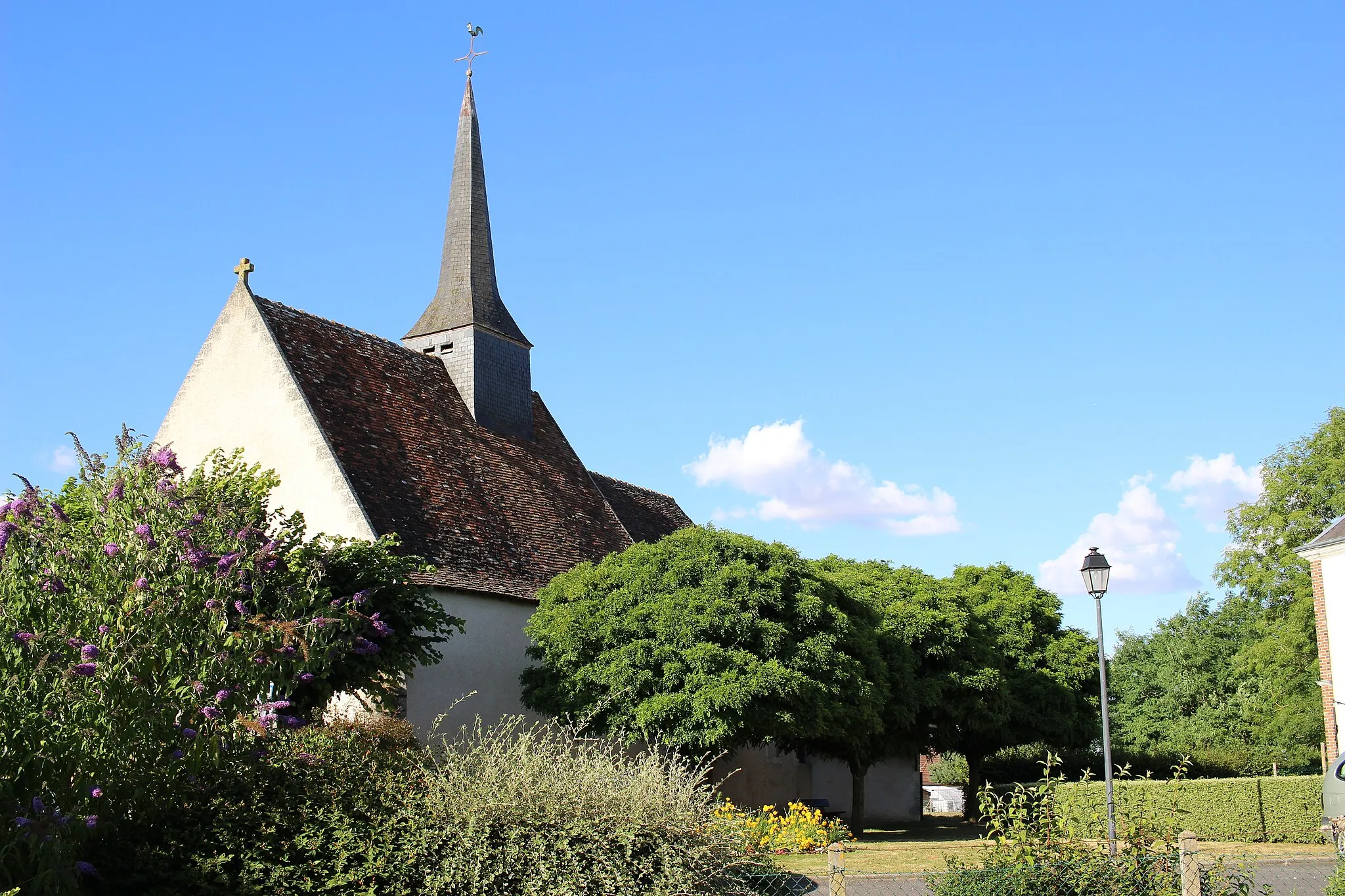 Photo showing: Le clocher de l'église en Morand.
