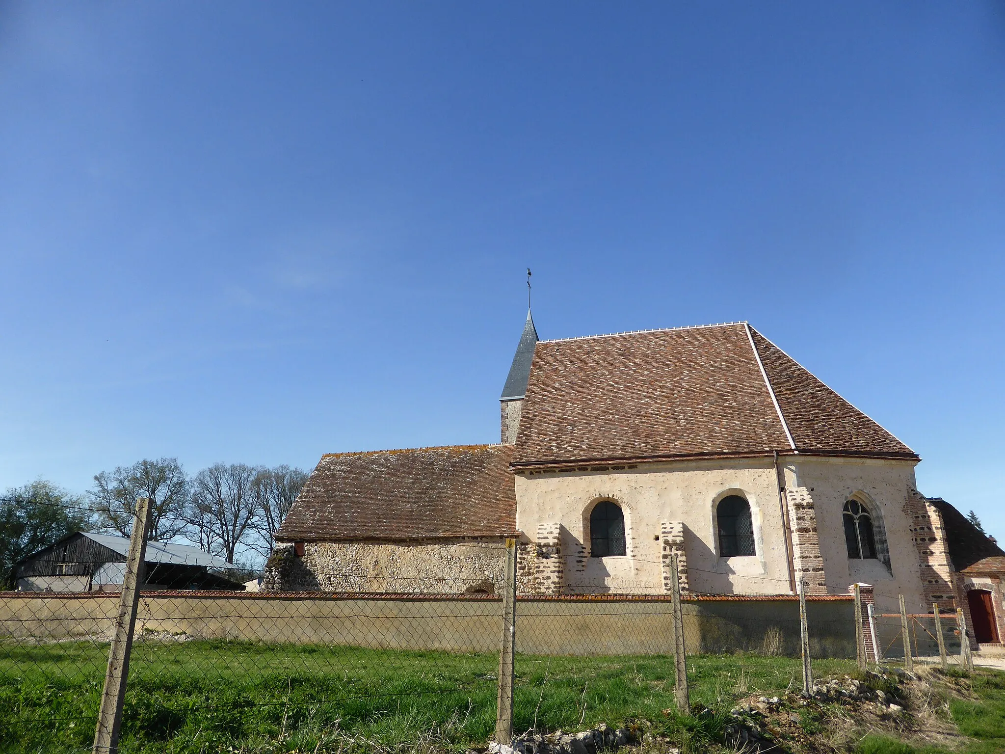 Photo showing: Église Saint-Jean de Saint-Jean-de-Rebervilliers, en Eure-et-Loir.