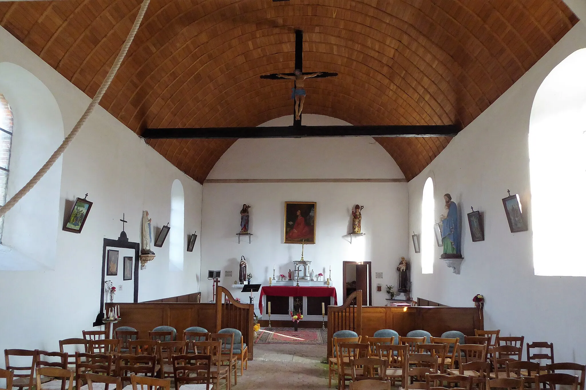 Photo showing: intérieur de l'église Sainte-Madeleine, Puiseux, Eure-et-Loir, France.