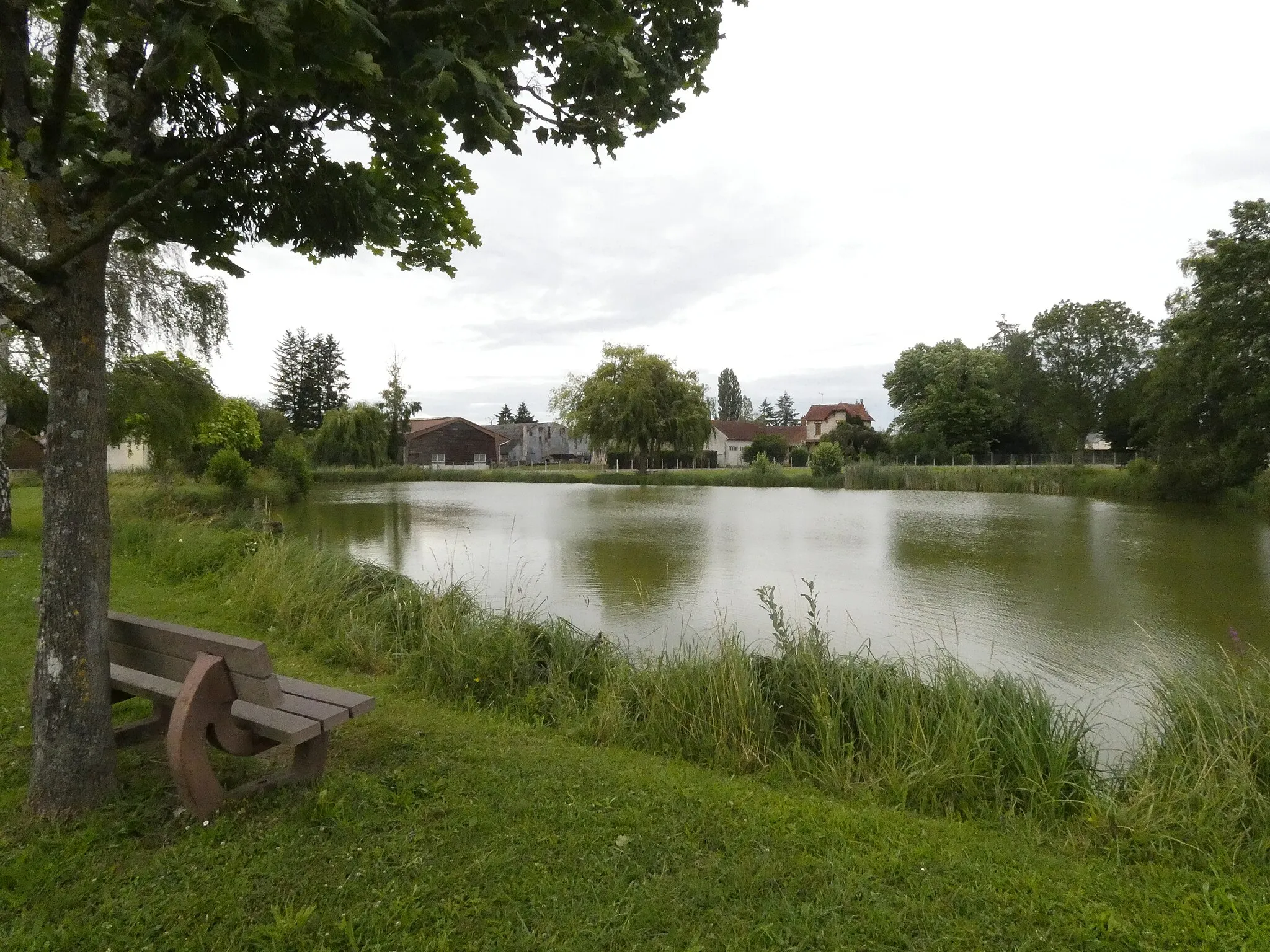 Photo showing: Plan d'eau, ouvert à la pêche, surface de 0,6 hectare.