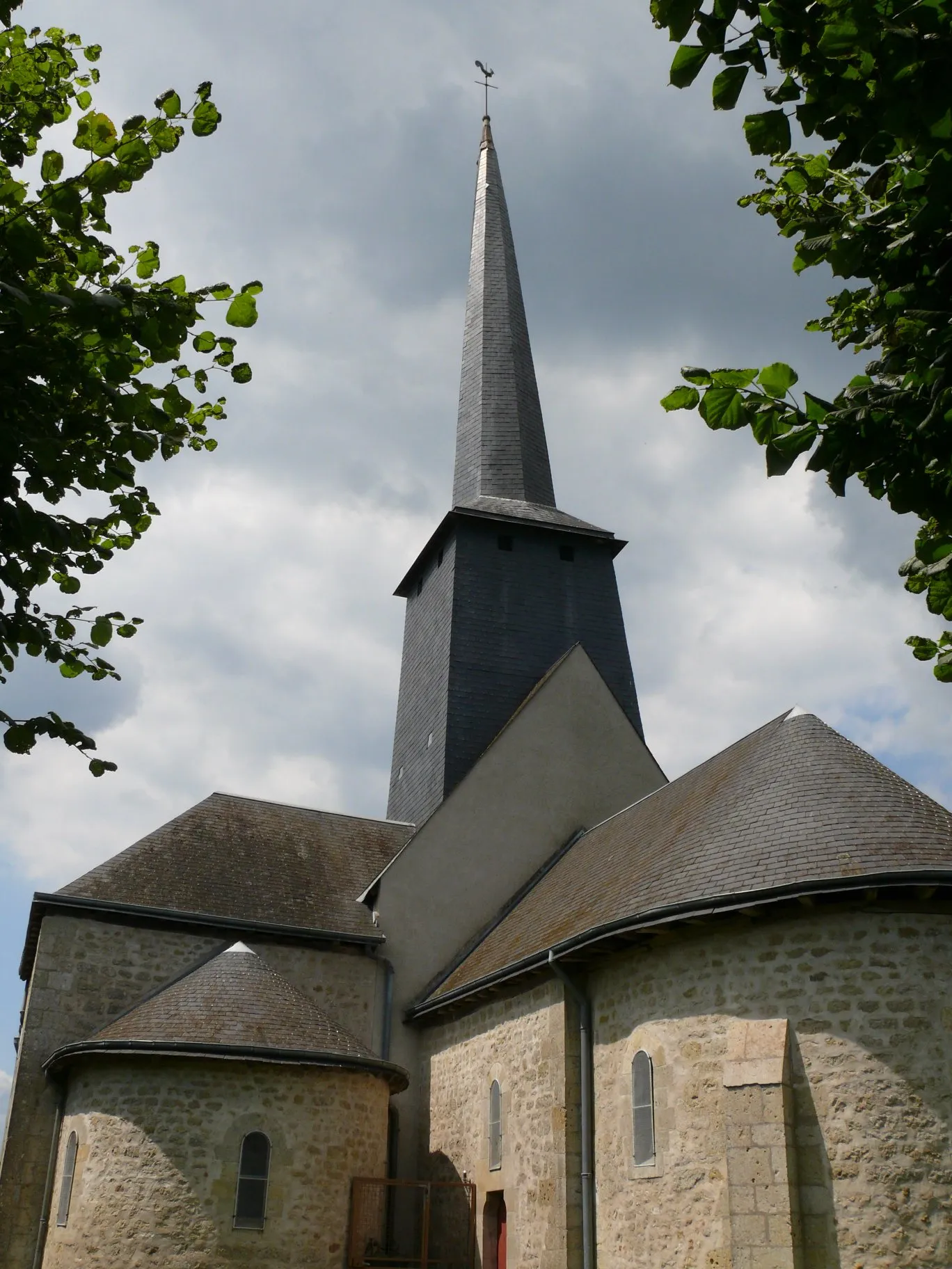 Photo showing: Saint-Médard's church of Ingrannes (Loiret, Centre-Val de Loire, France).