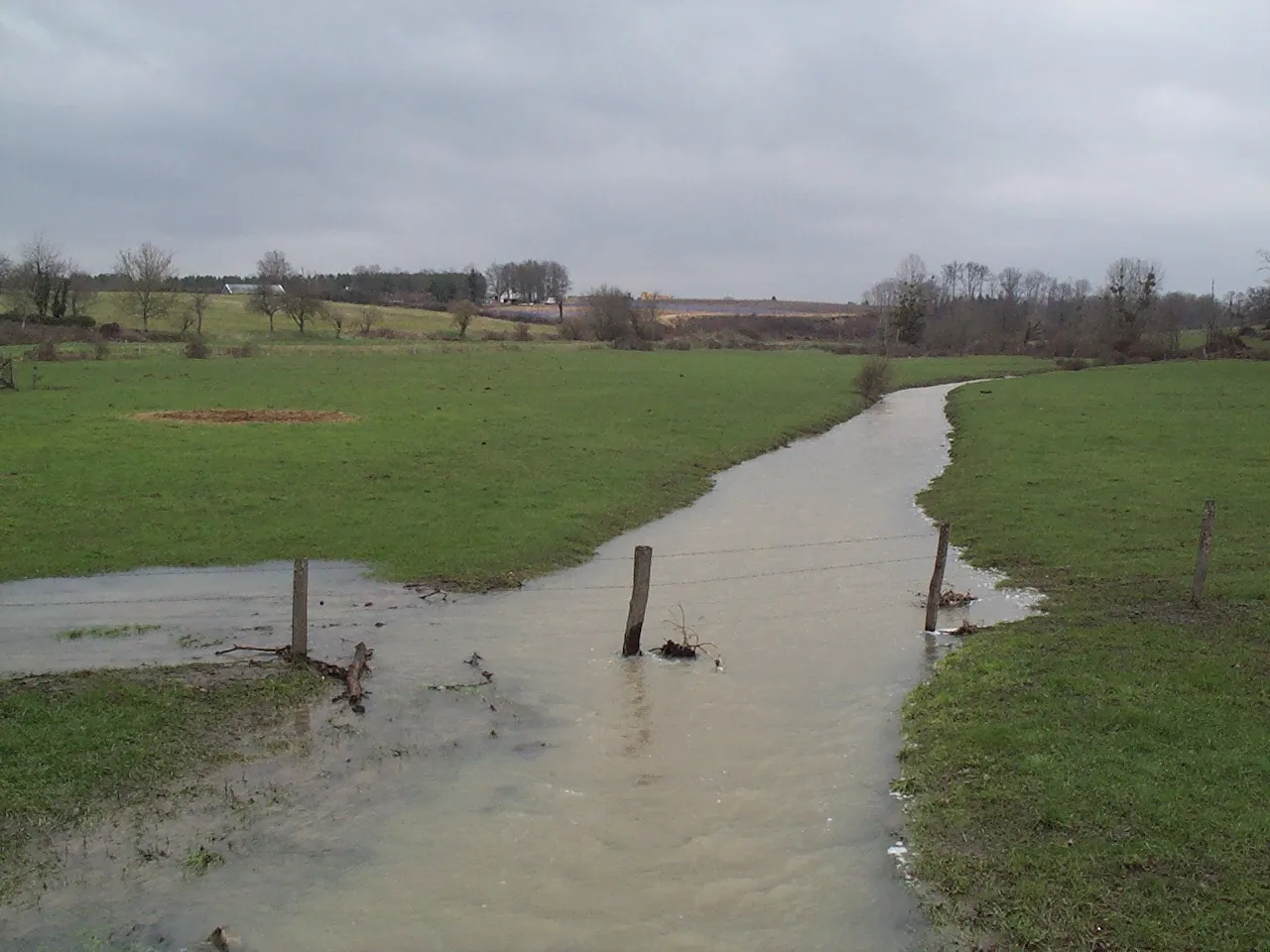 Photo showing: Le ruisseau l'Ousson à Ousson sur Loire